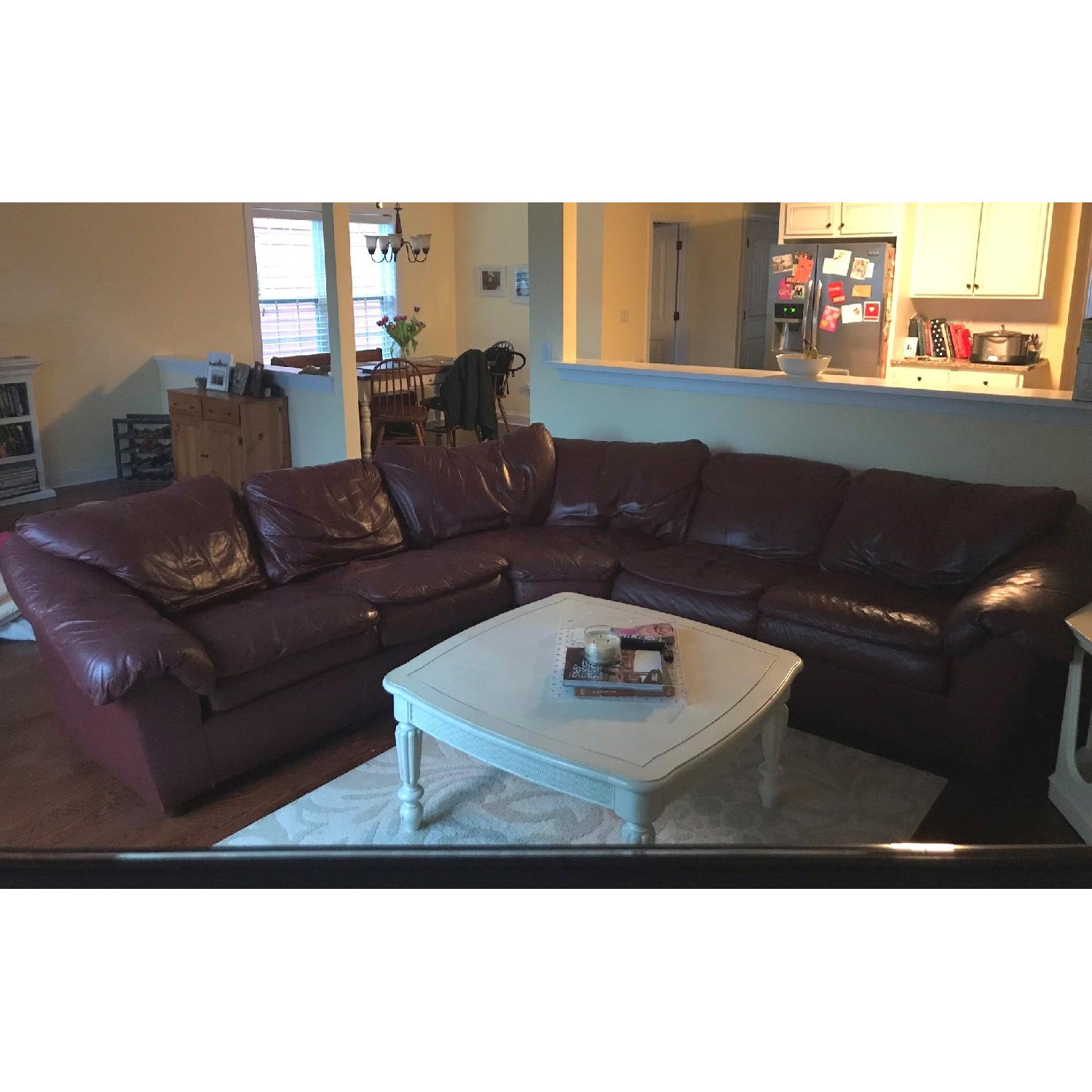 Hancock & Moore Leather 2Piece Sectional Sofa AptDeco