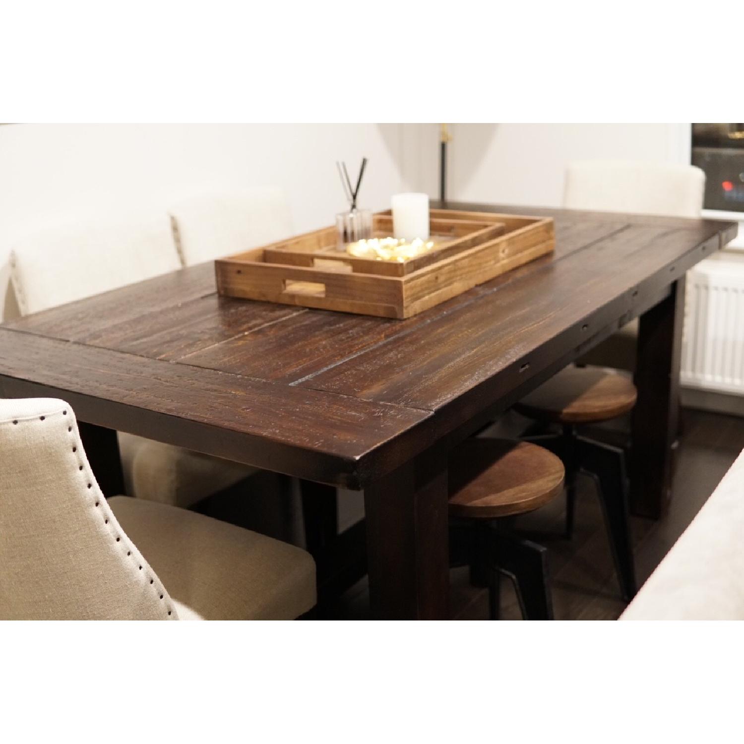 Restoration Hardware Salvaged Wood Extension Dining Table - image-1