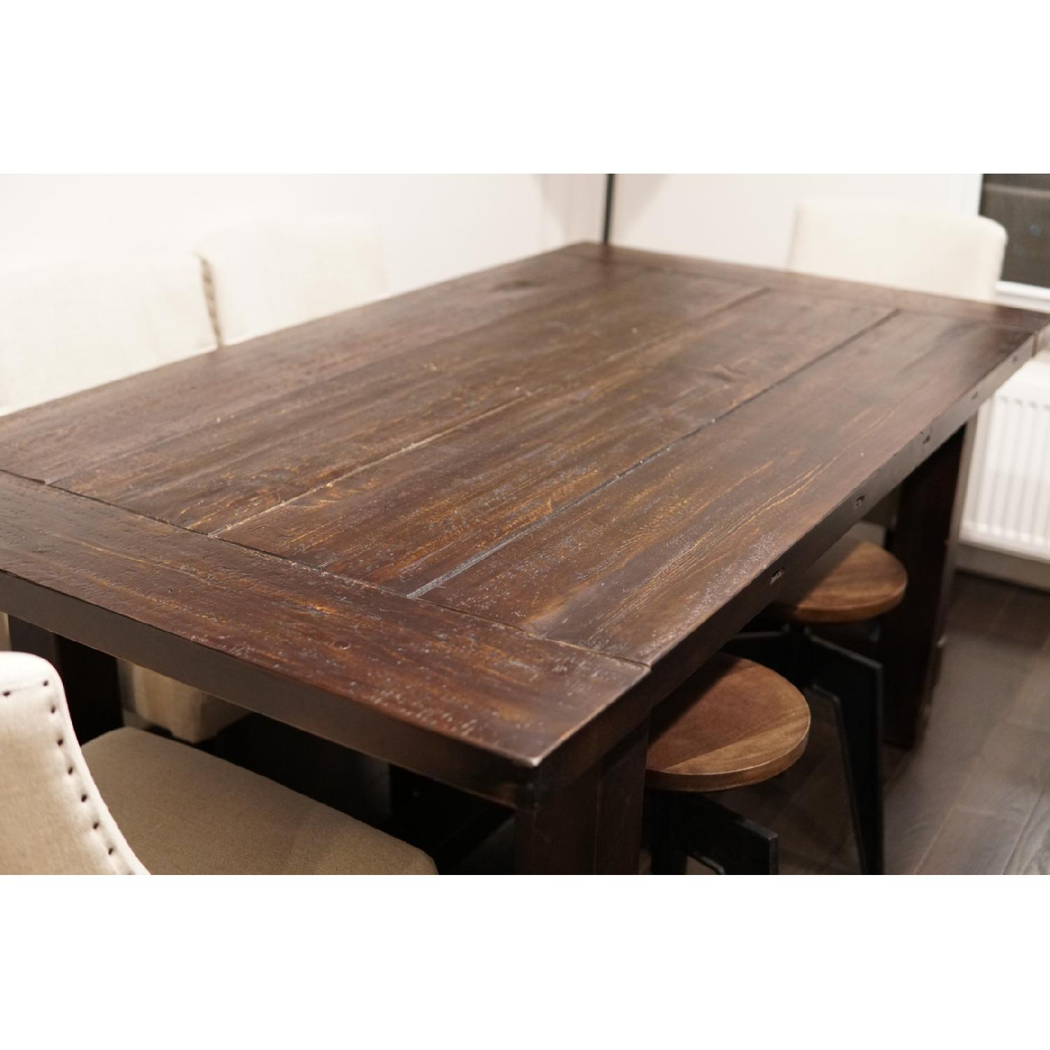 Restoration Hardware Salvaged Wood Extension Dining Table - image-2