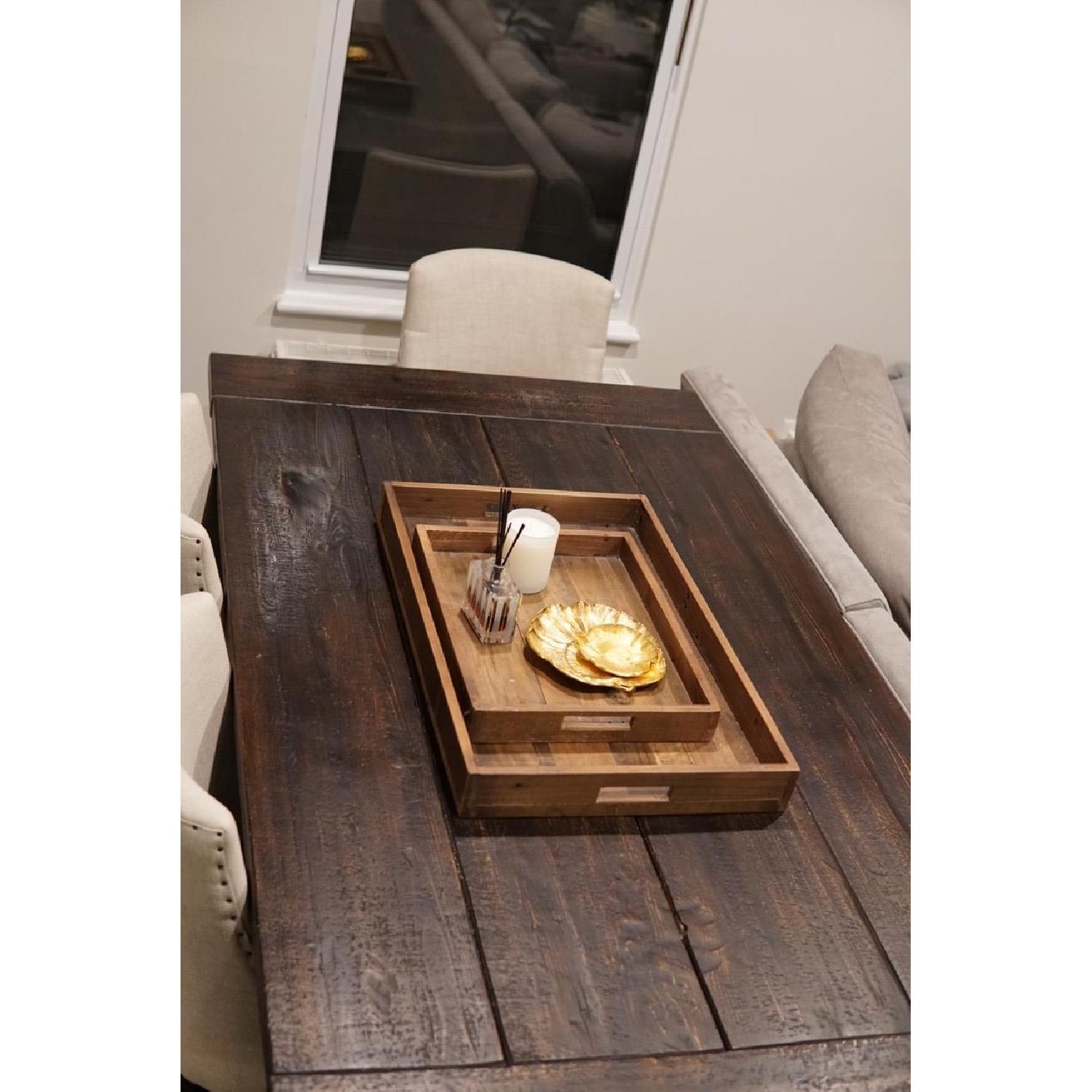 Restoration Hardware Salvaged Wood Extension Dining Table - image-6