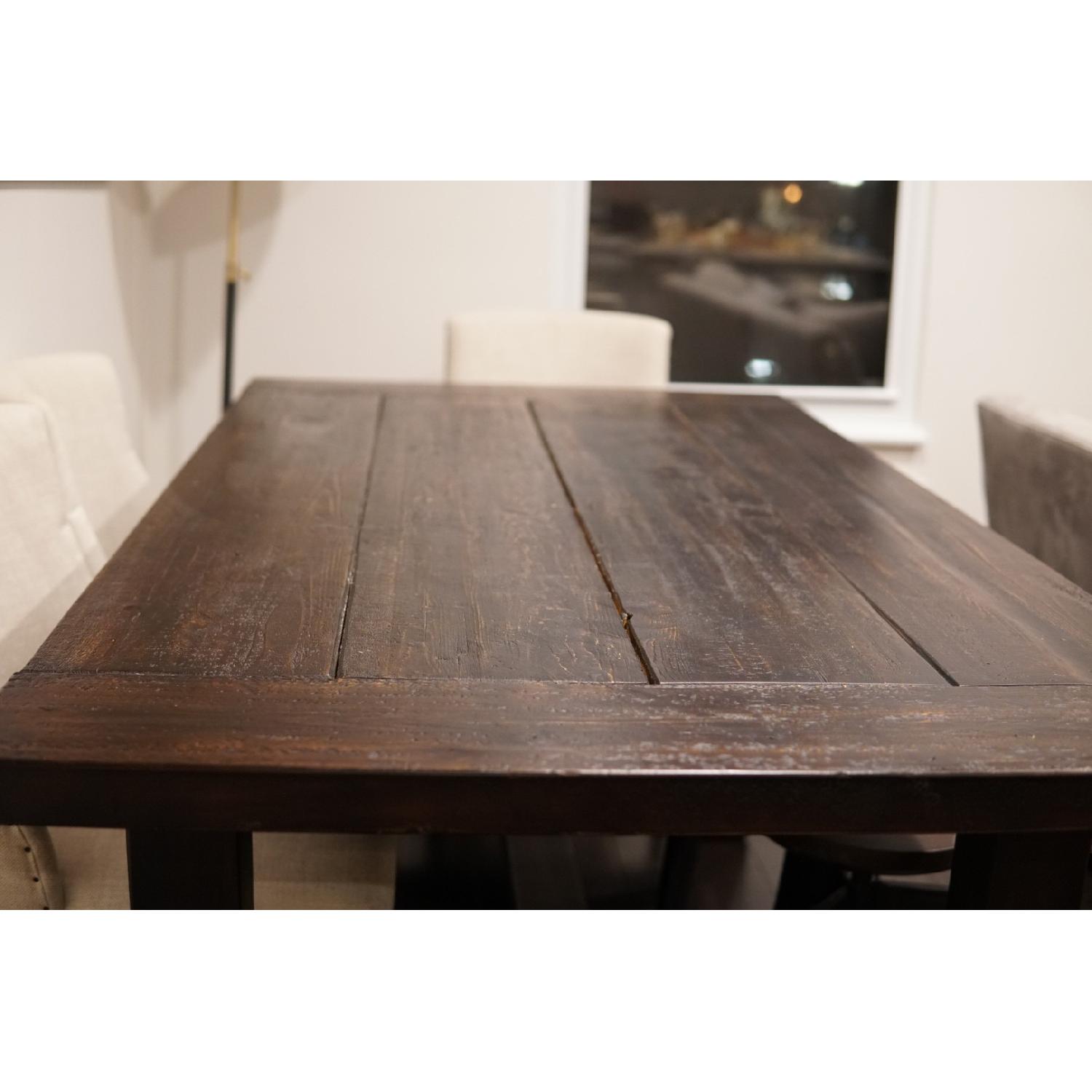 Restoration Hardware Salvaged Wood Extension Dining Table - image-7