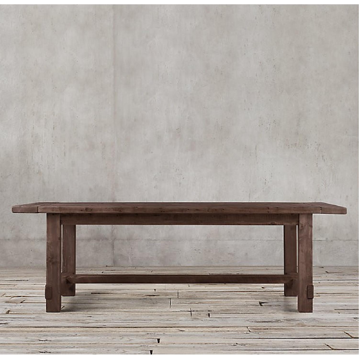 Restoration Hardware Salvaged Wood Extension Dining Table - image-9