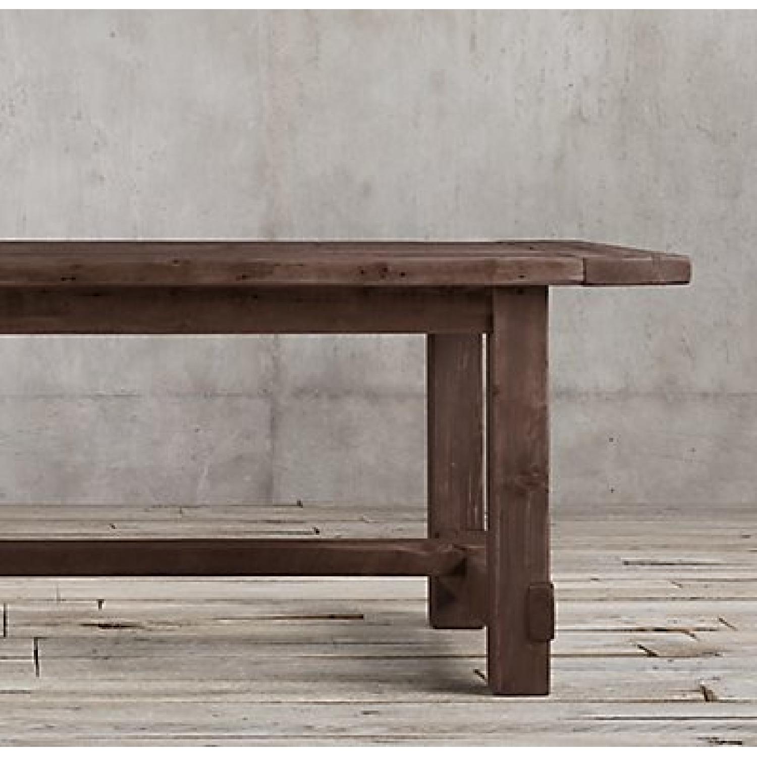Restoration Hardware Salvaged Wood Extension Dining Table - image-10