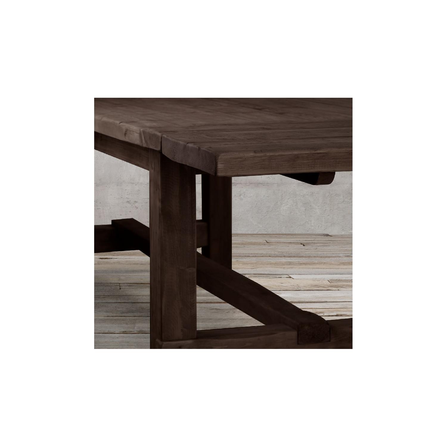 Restoration Hardware Salvaged Wood Extension Dining Table - image-11