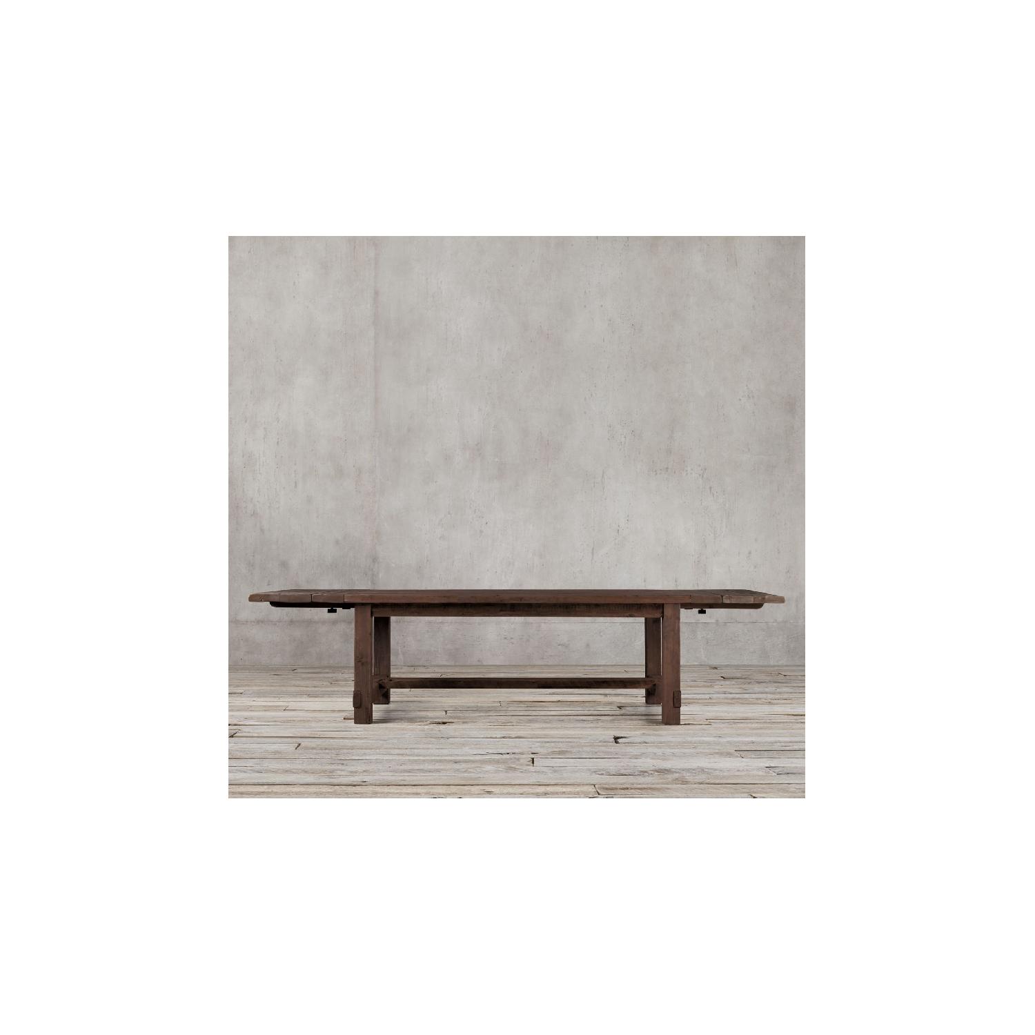 Restoration Hardware Salvaged Wood Extension Dining Table - image-15