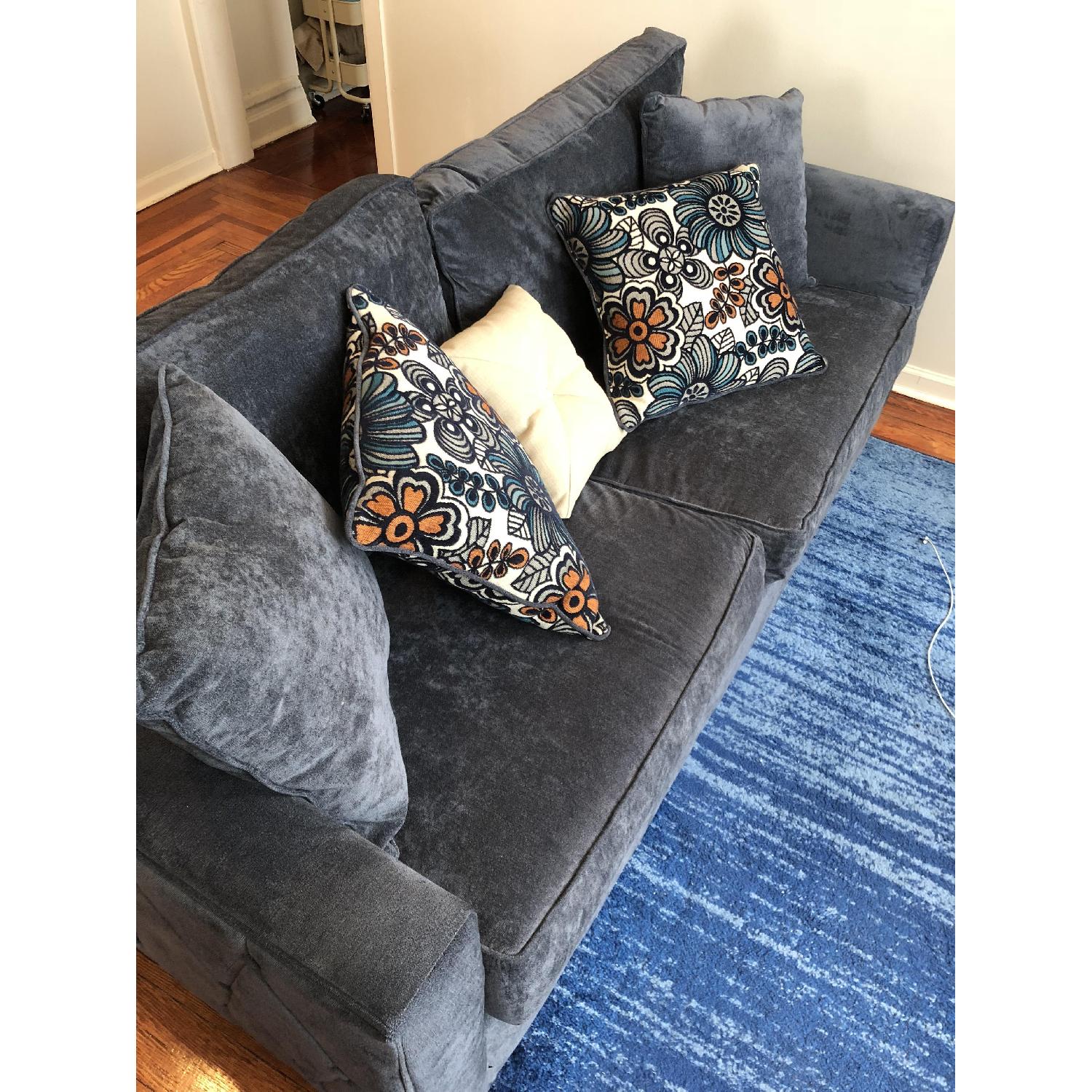 Bob's Melanie Blue Sofa AptDeco