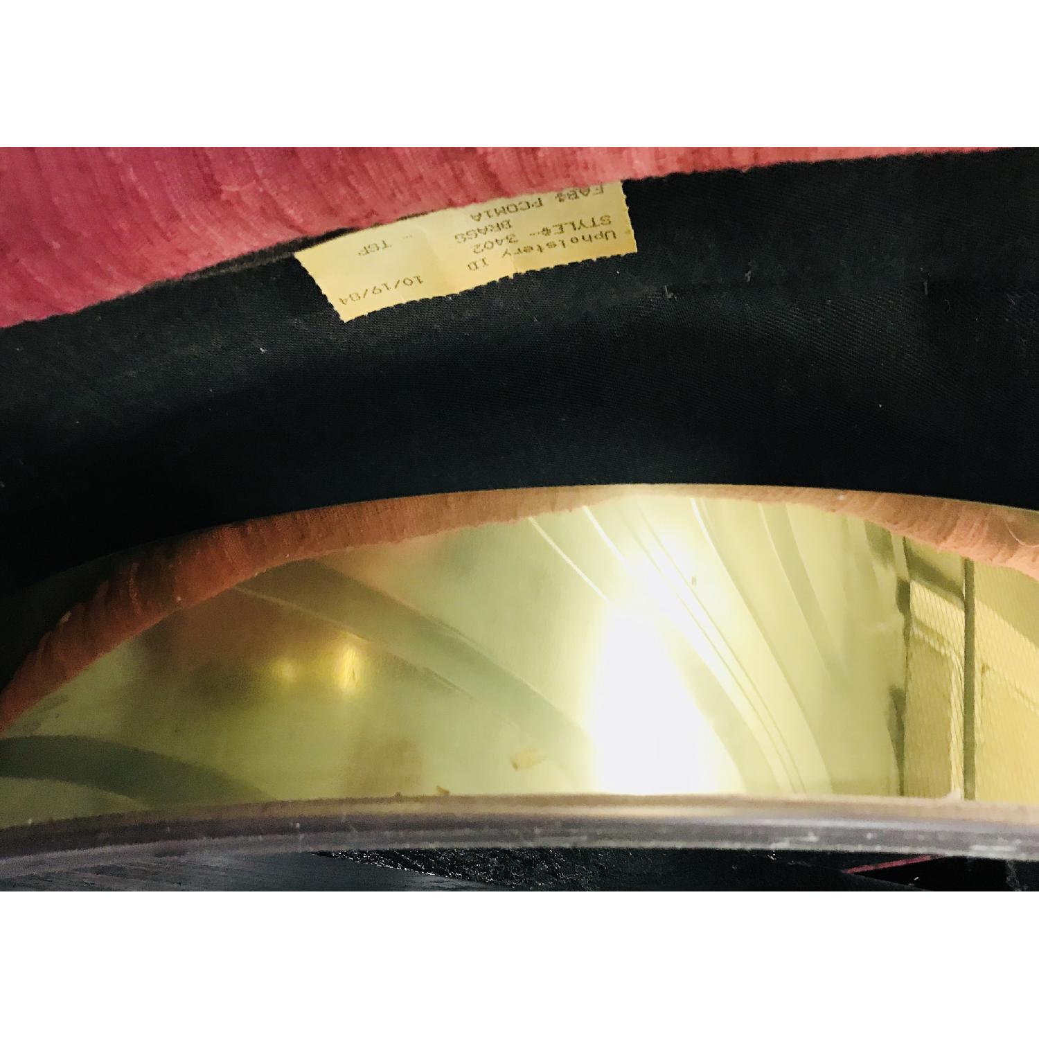 Vintage Milo Baughman Mid Century Pink Tufted Swivel Chair - image-29