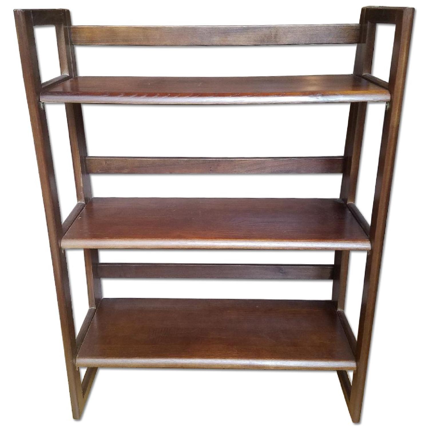 Dark Wood Shelving Unit AptDeco