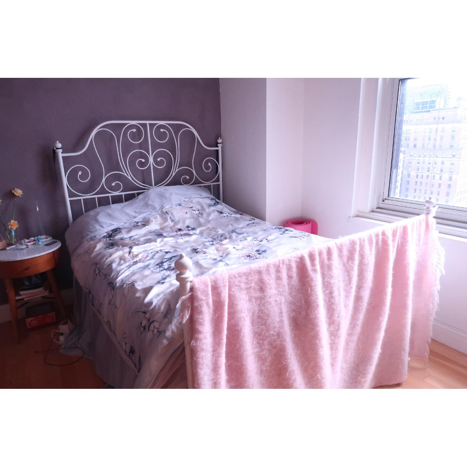 Ikea Leirvik Full-Size Bed Frame w/ Lonset Slat Base - image-1