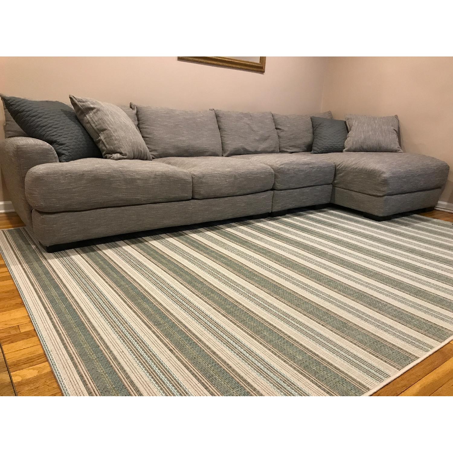 Raymour & Flanigan Leighton 3 Piece Chaise Sectional Sofa - image-3