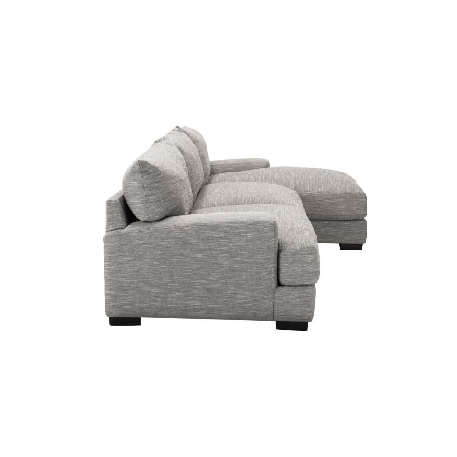 Raymour & Flanigan Leighton 3 Piece Chaise Sectional Sofa - image-4