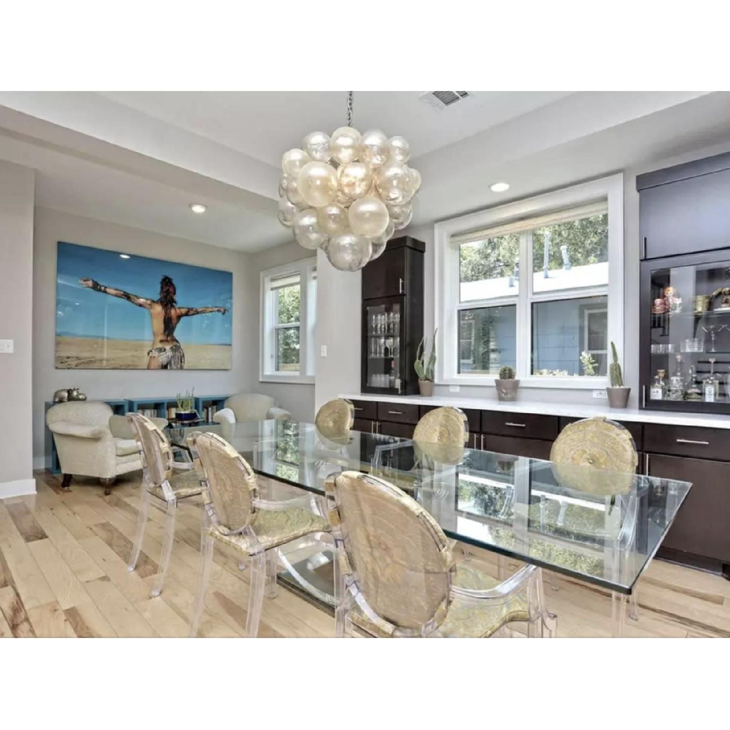 Maison Jansen 1930s Brass & Glass Dining Table - image-1