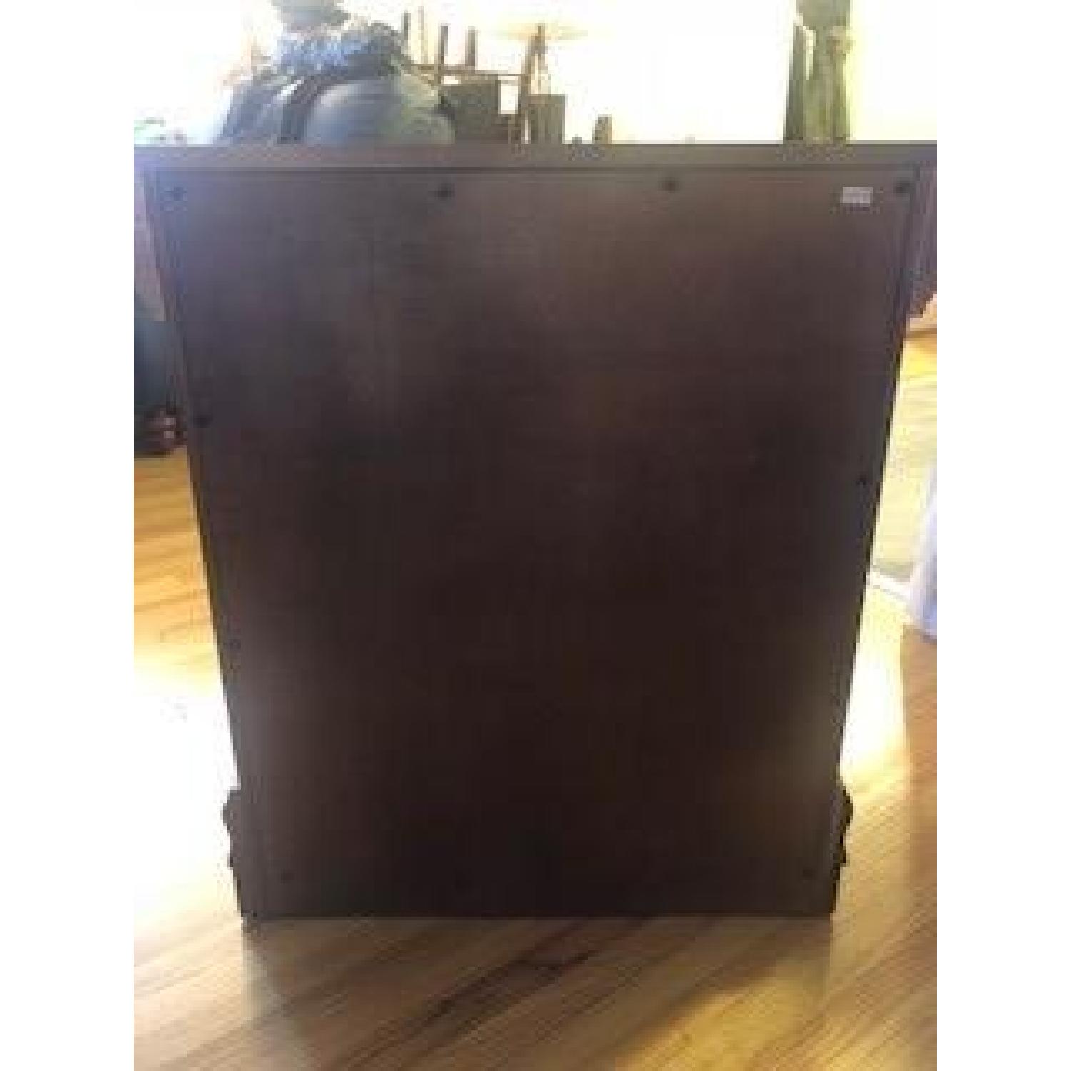 Wood Dark Cherry 3-Drawer Nightstand - image-4