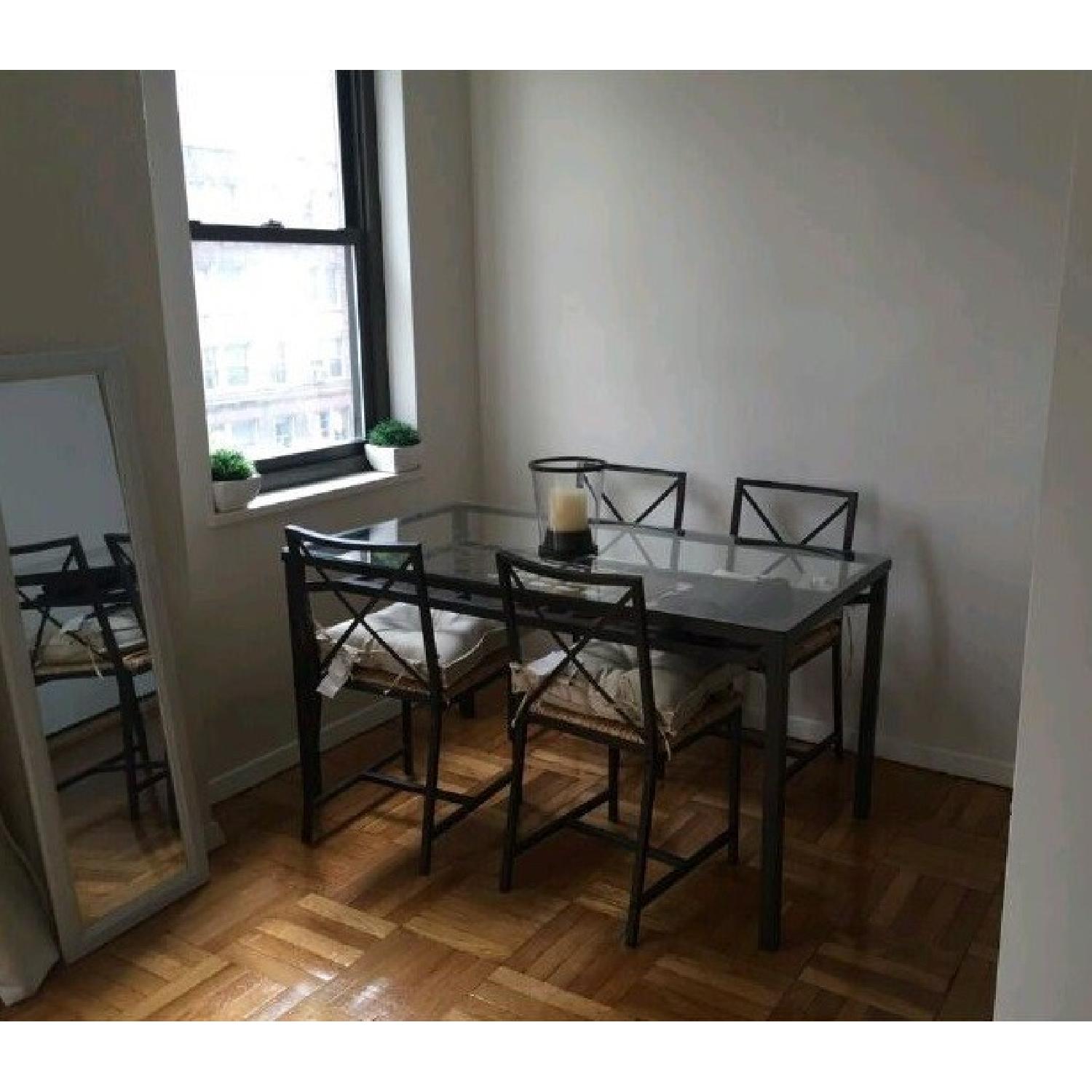 Ikea Granas Glass Dining Table w/ 4 Chairs - image-1