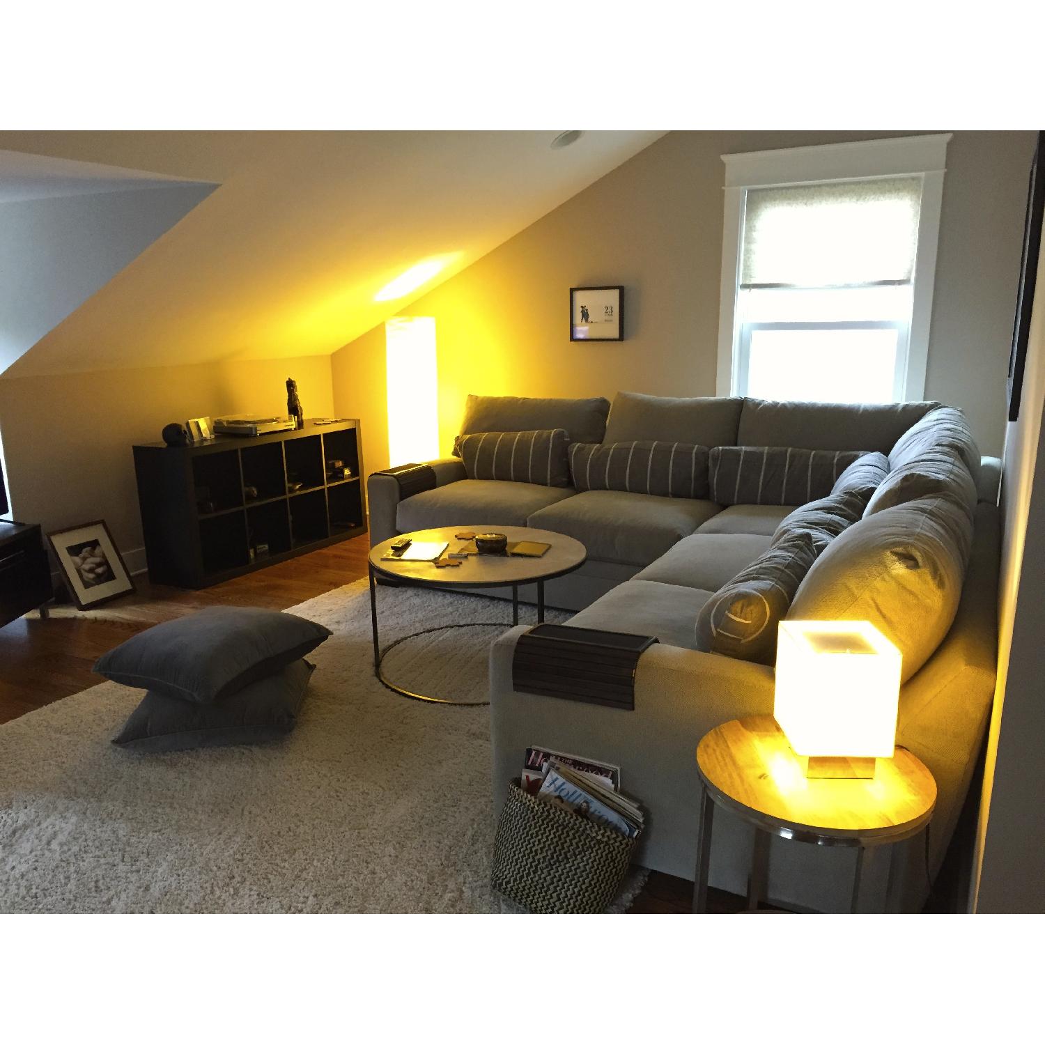 American Signature Kroehler Ventura 3 Piece Sectional Couch - image-1