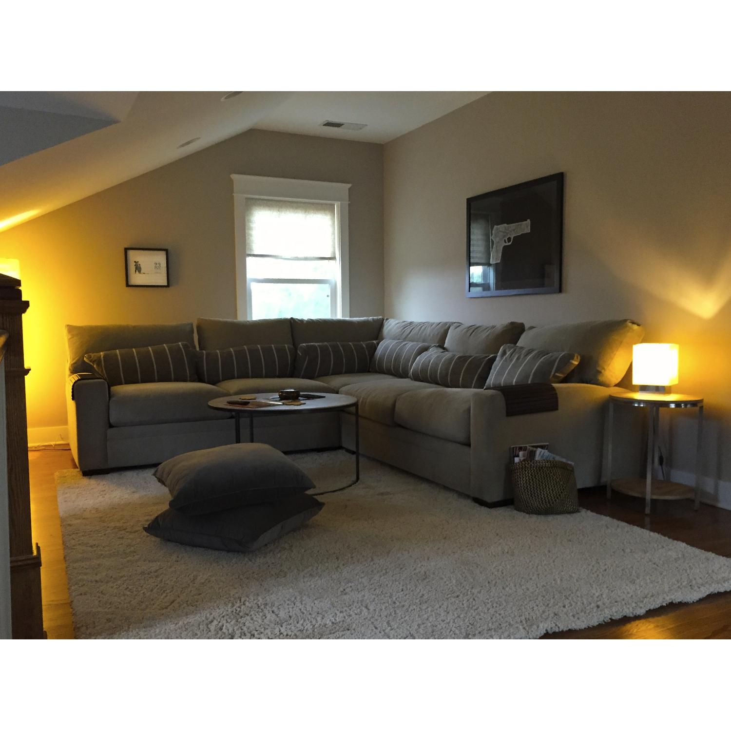 American Signature Kroehler Ventura 3 Piece Sectional Couch - image-4