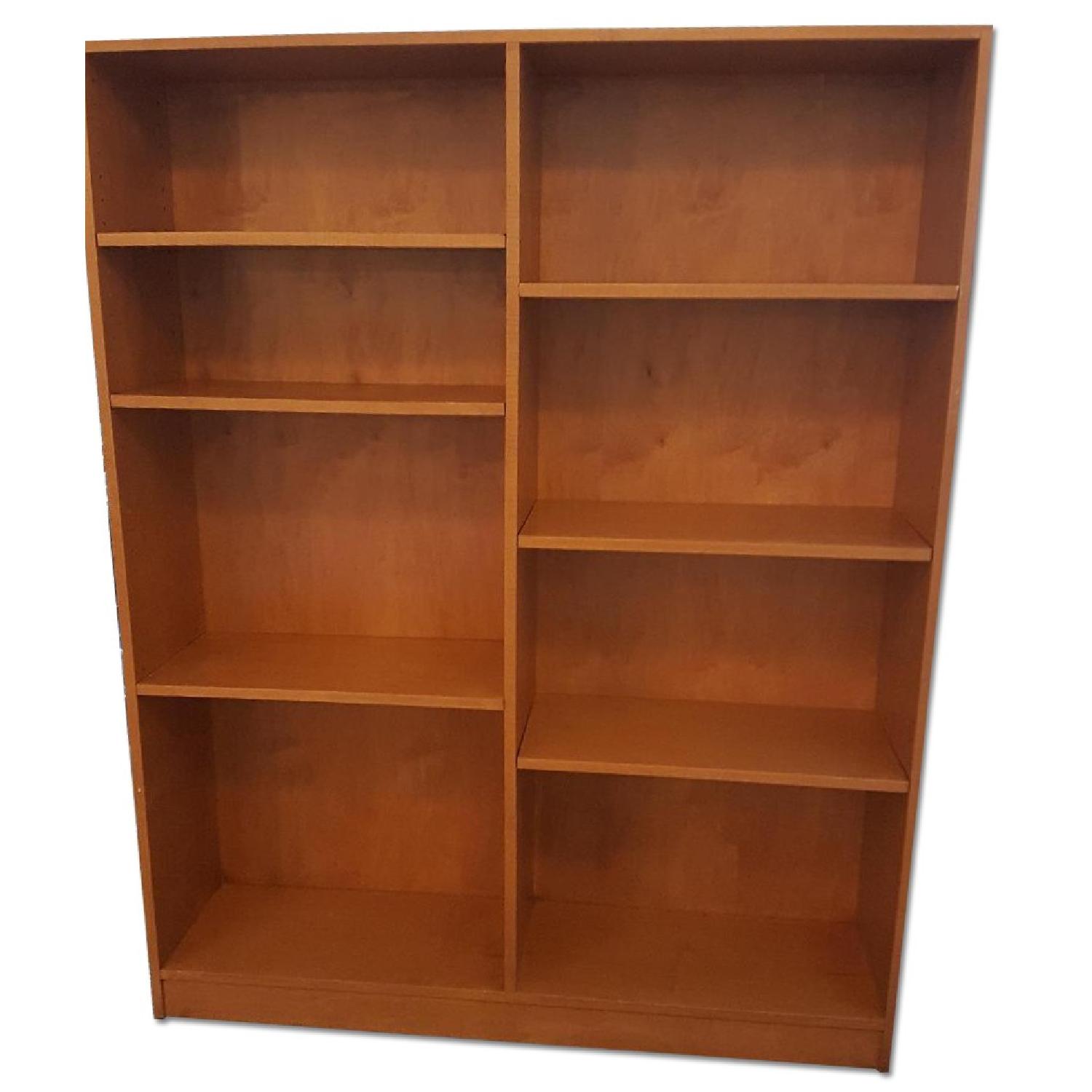 Custom Made Maple Wood Bookcase - image-0