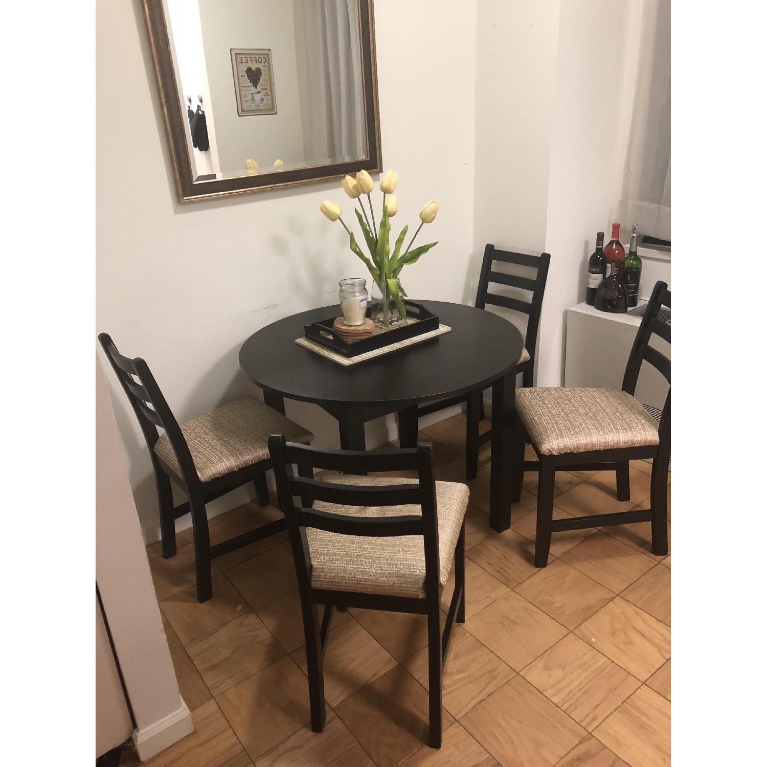 Ikea Round Dining Table w/ 4 Chairs - image-1