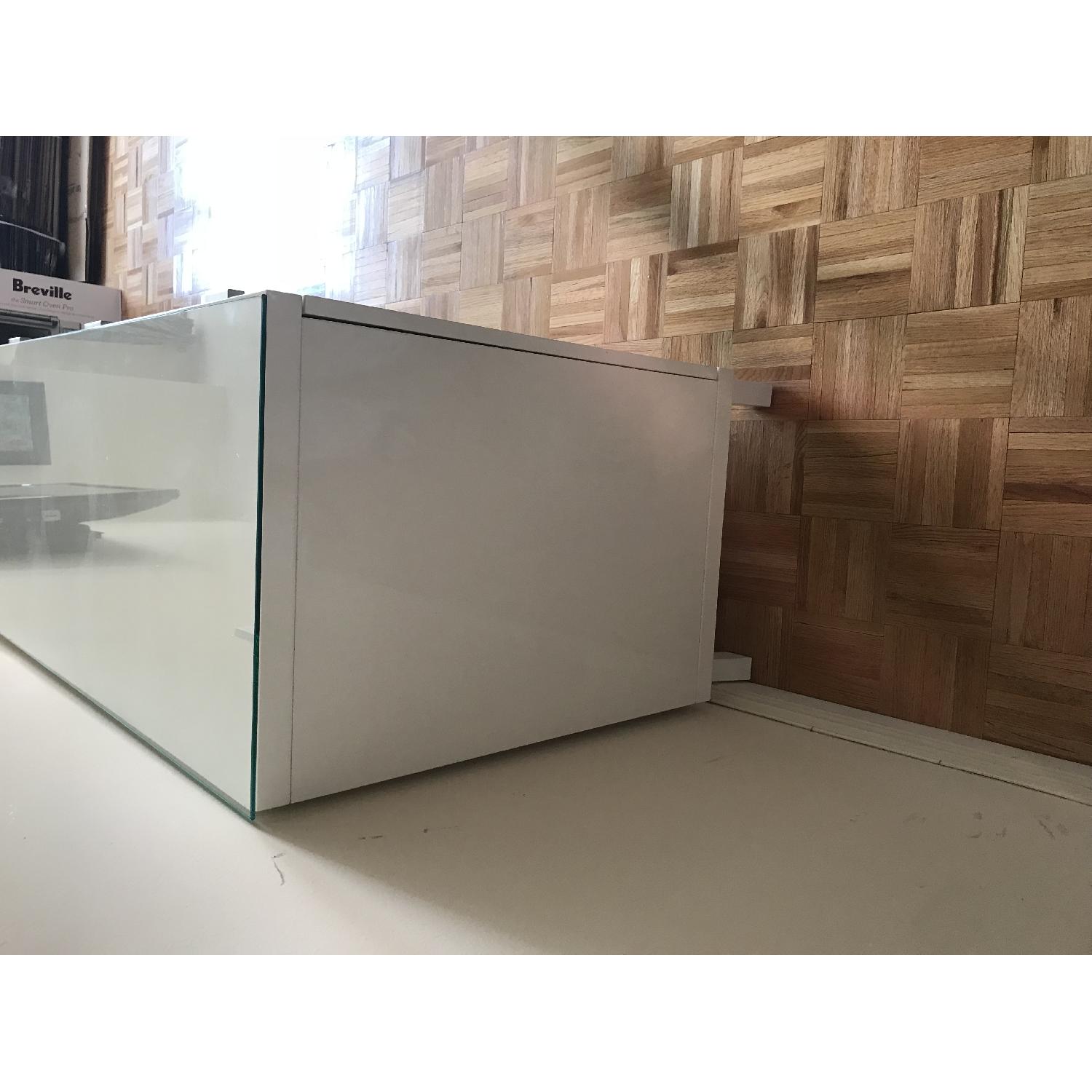 Crate & Barrel White Lacquer Buffet/Console - image-2