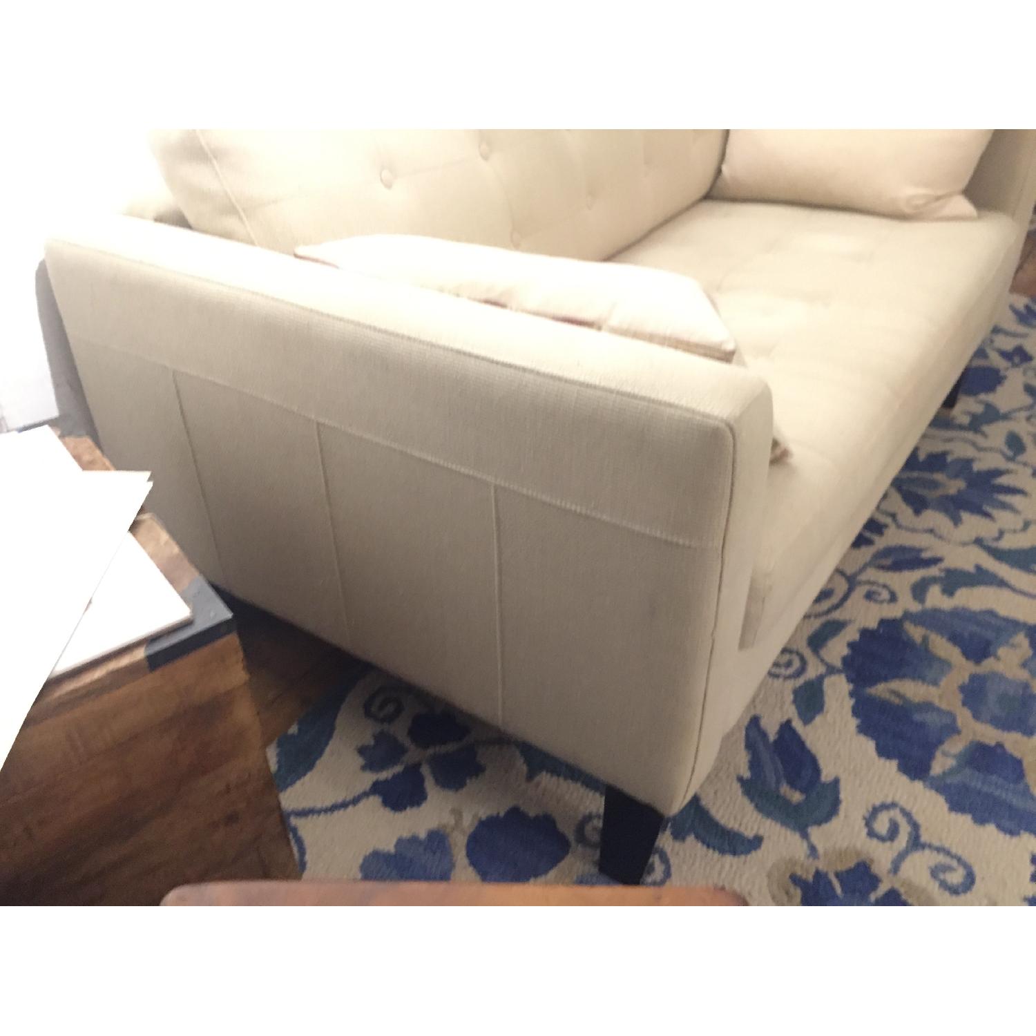 Mid Century Modern Loveseat w/ Removable Cushions - image-2