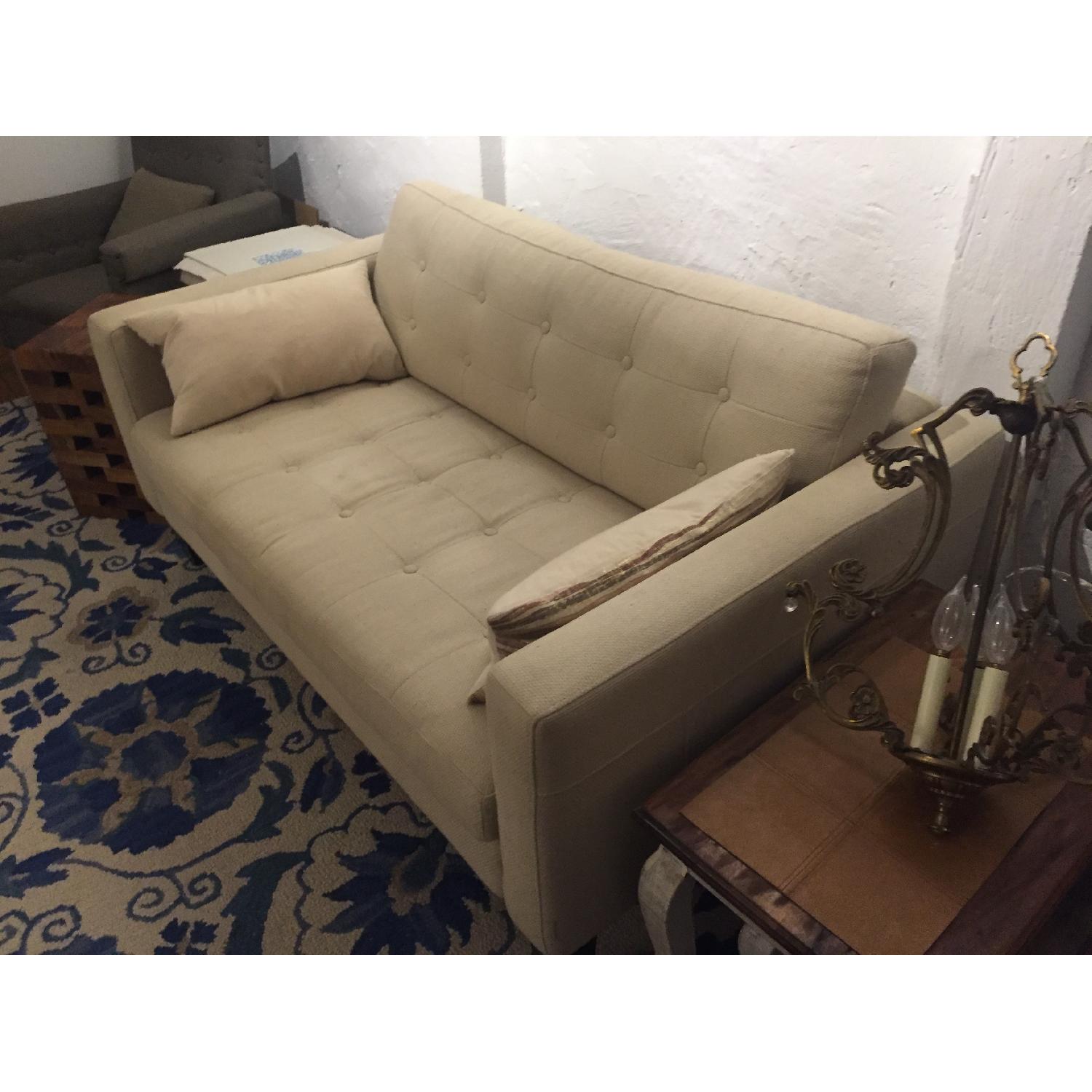 Mid Century Modern Loveseat w/ Removable Cushions - image-3