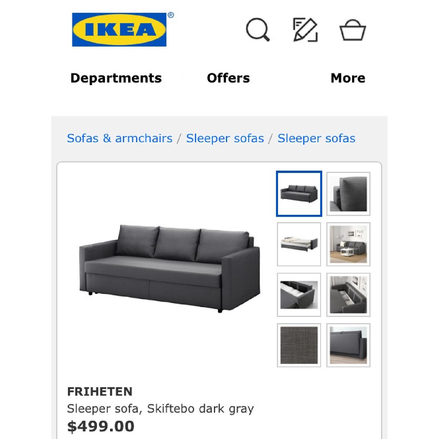 Ikea Friheten 3 Seater Sleeper Sofa - image-5