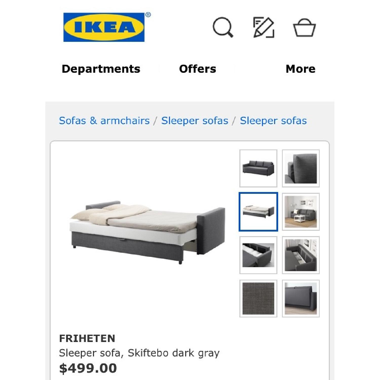 Ikea Friheten 3 Seater Sleeper Sofa - image-6