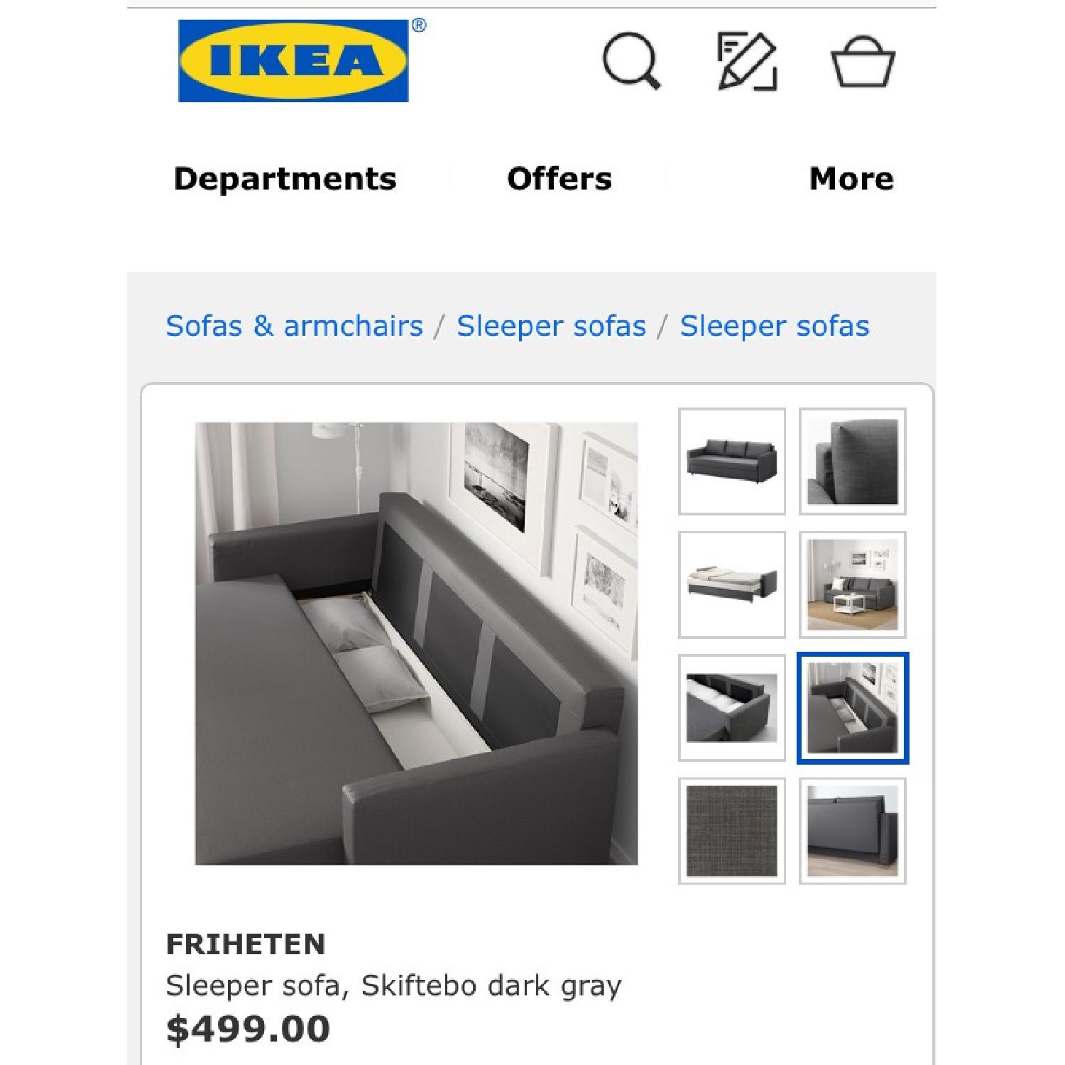 Ikea Friheten 3 Seater Sleeper Sofa - image-7