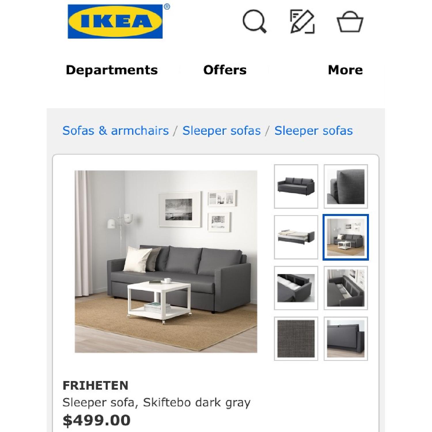 Ikea Friheten 3 Seater Sleeper Sofa - image-8