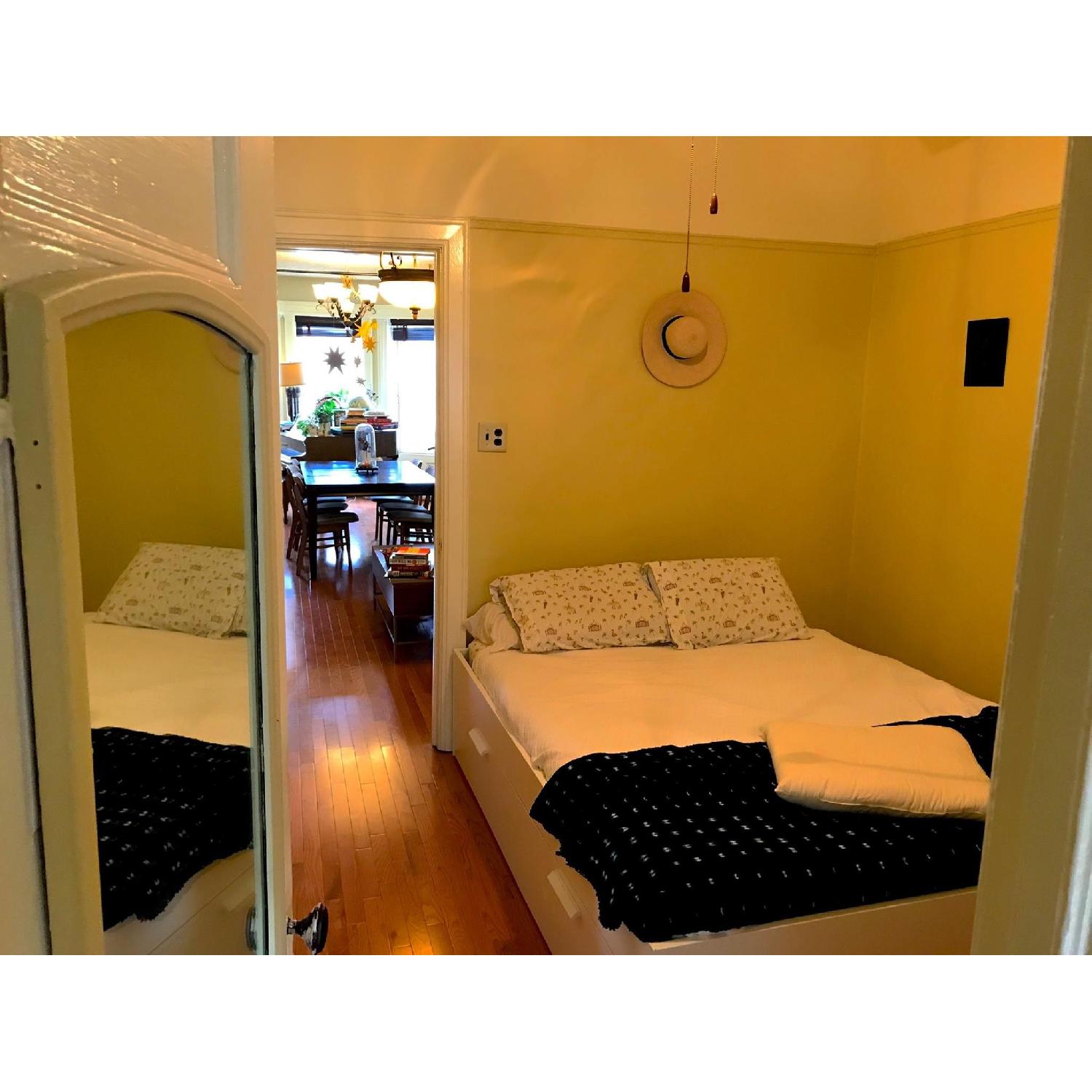 Ikea Brimnes Queen Storage Bed - image-1