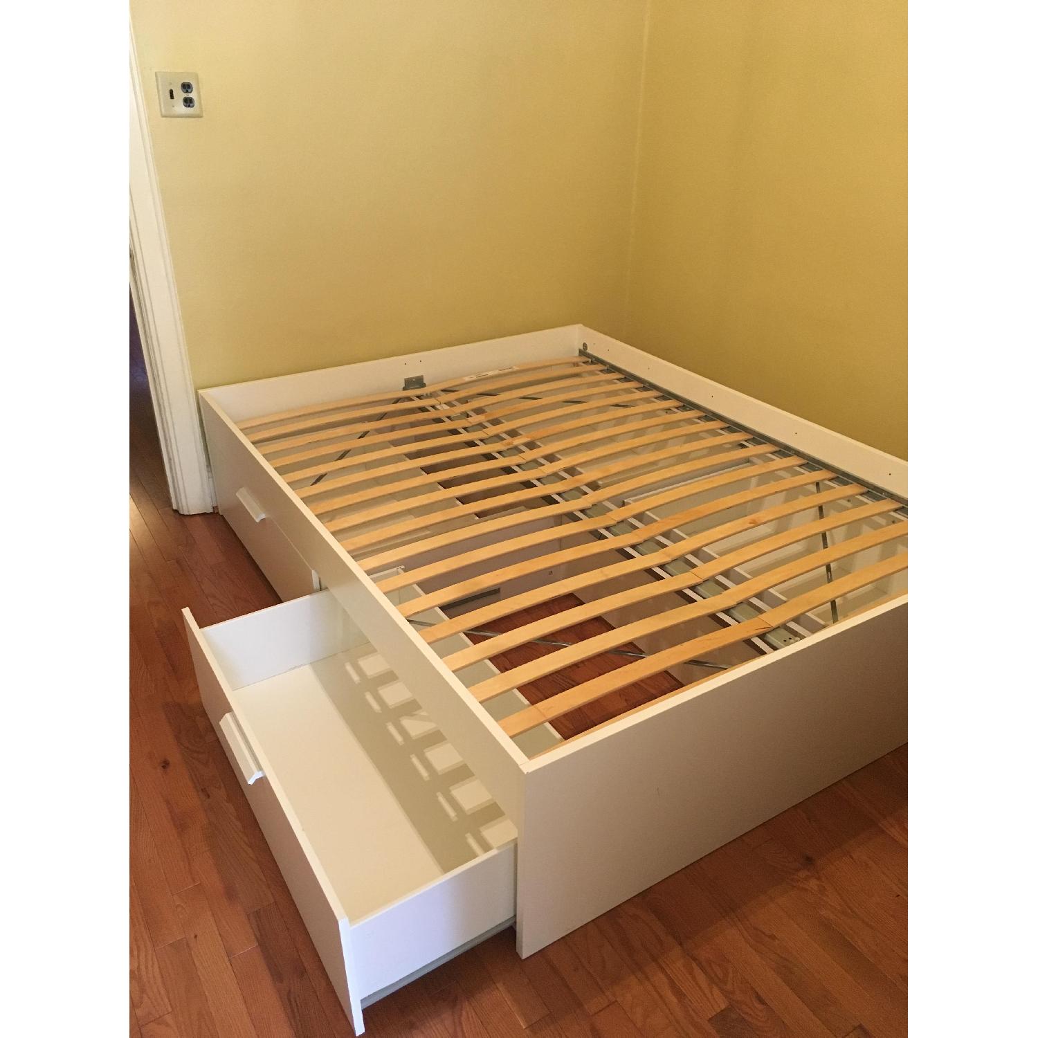 Ikea Brimnes Queen Storage Bed - image-3