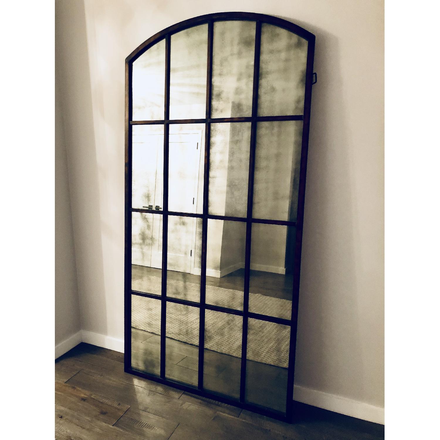 Ballard Designs Arched Window Floor Mirror Aptdeco