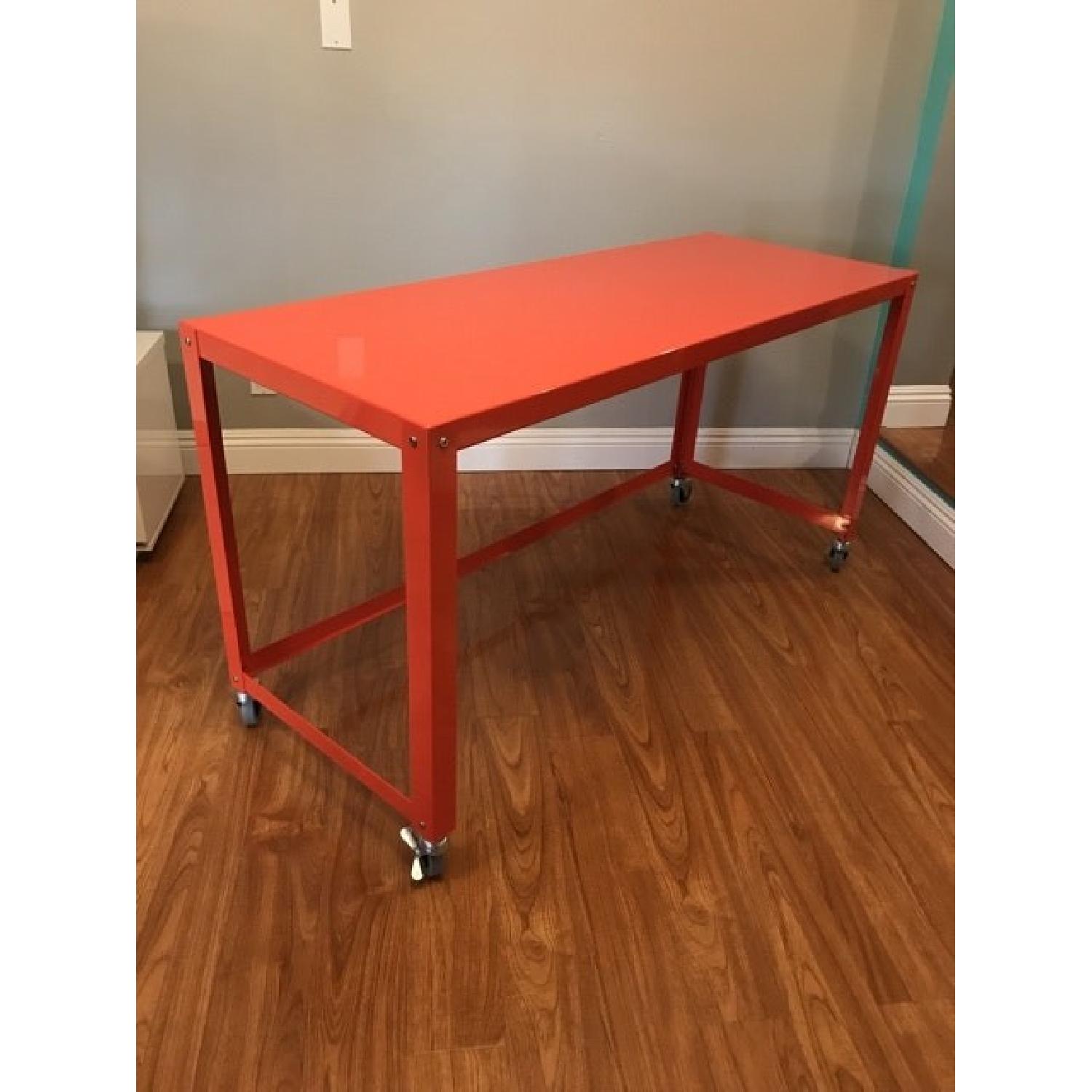 CB2 Orange/Red Go Cart Desk - image-2
