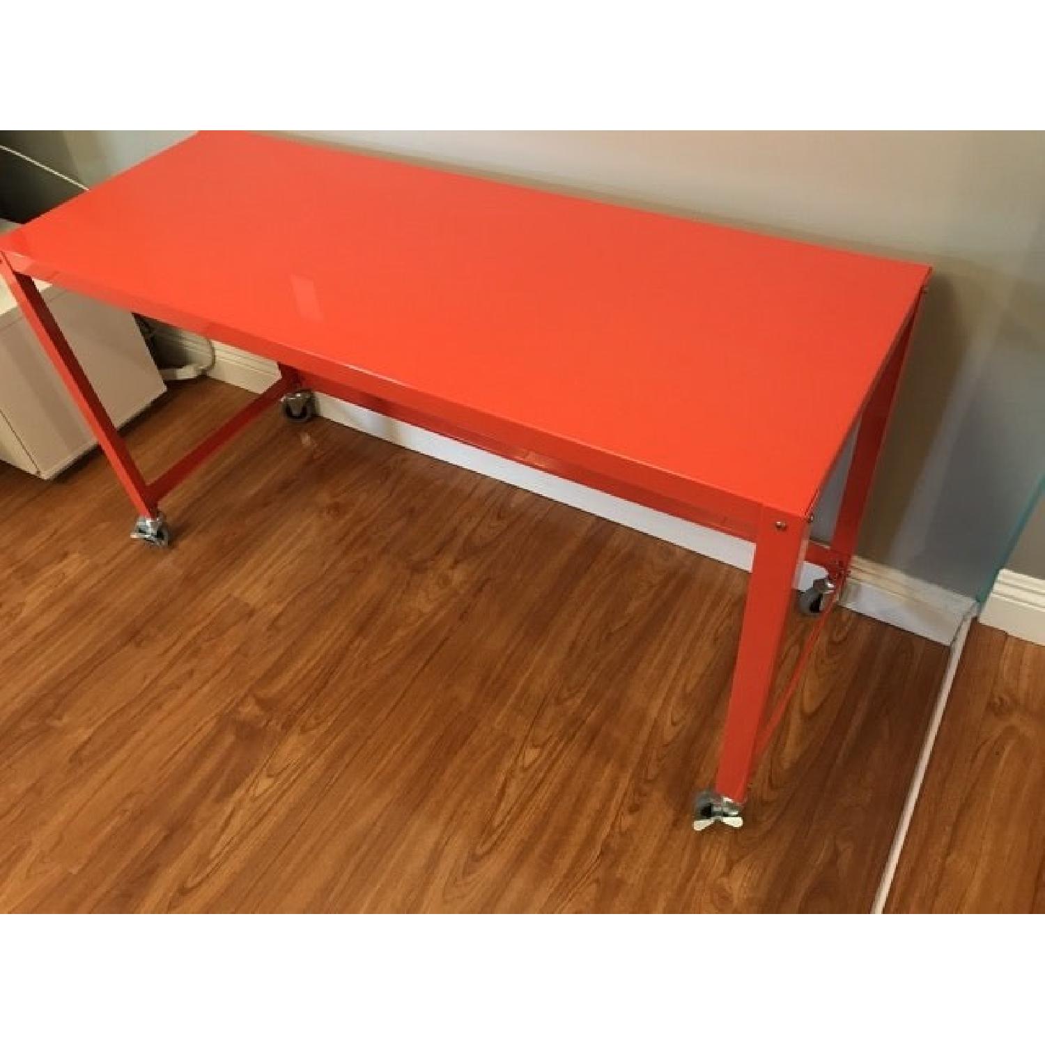 CB2 Orange/Red Go Cart Desk - image-3