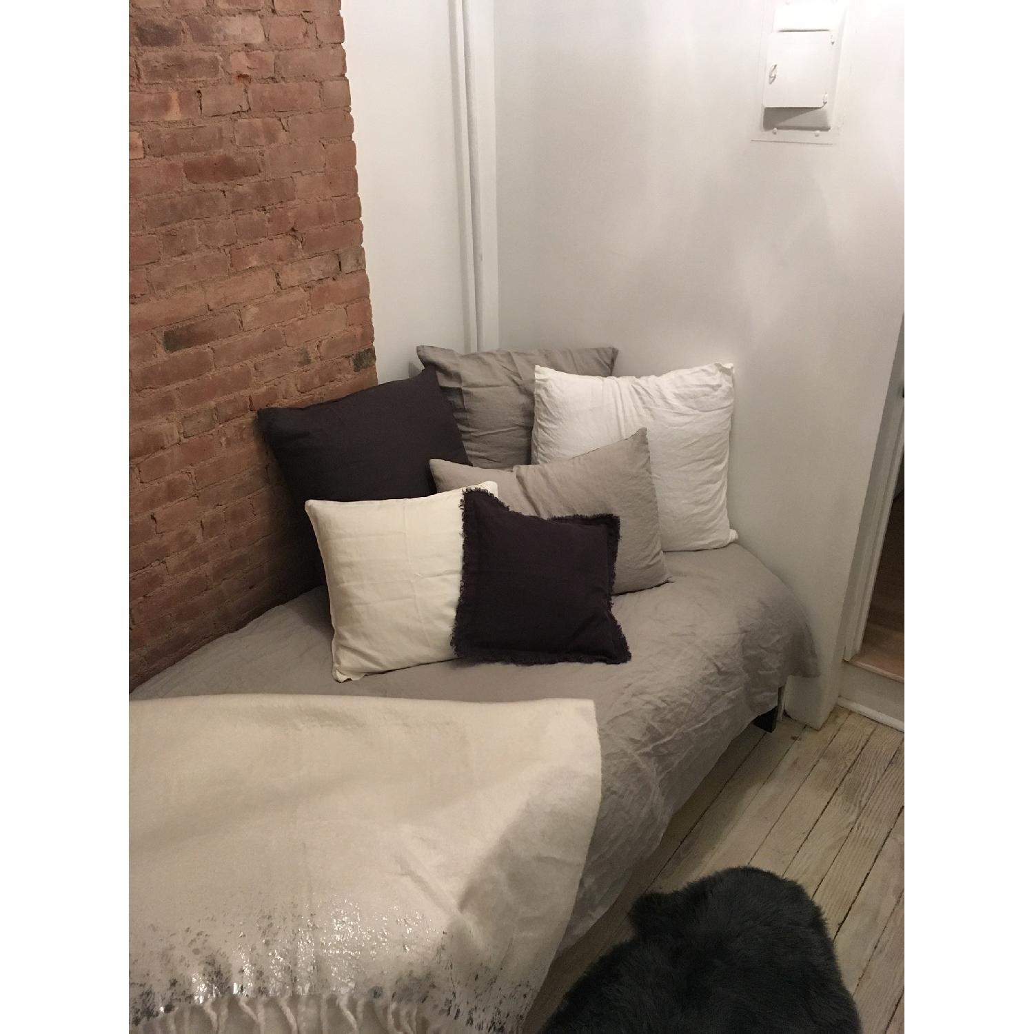 Zinus Twin Size Black Metal Bed frame - image-1