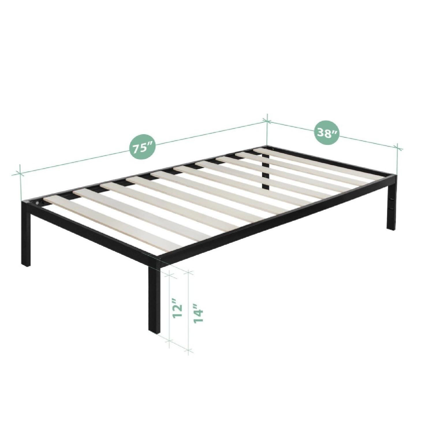 Zinus Twin Size Black Metal Bed frame - image-3