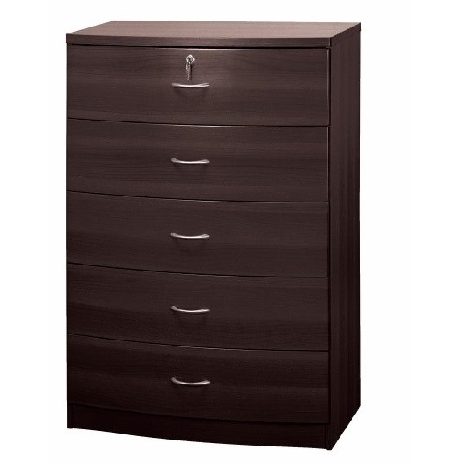 Modern Edge - 5 Drawer Chest - Caffe