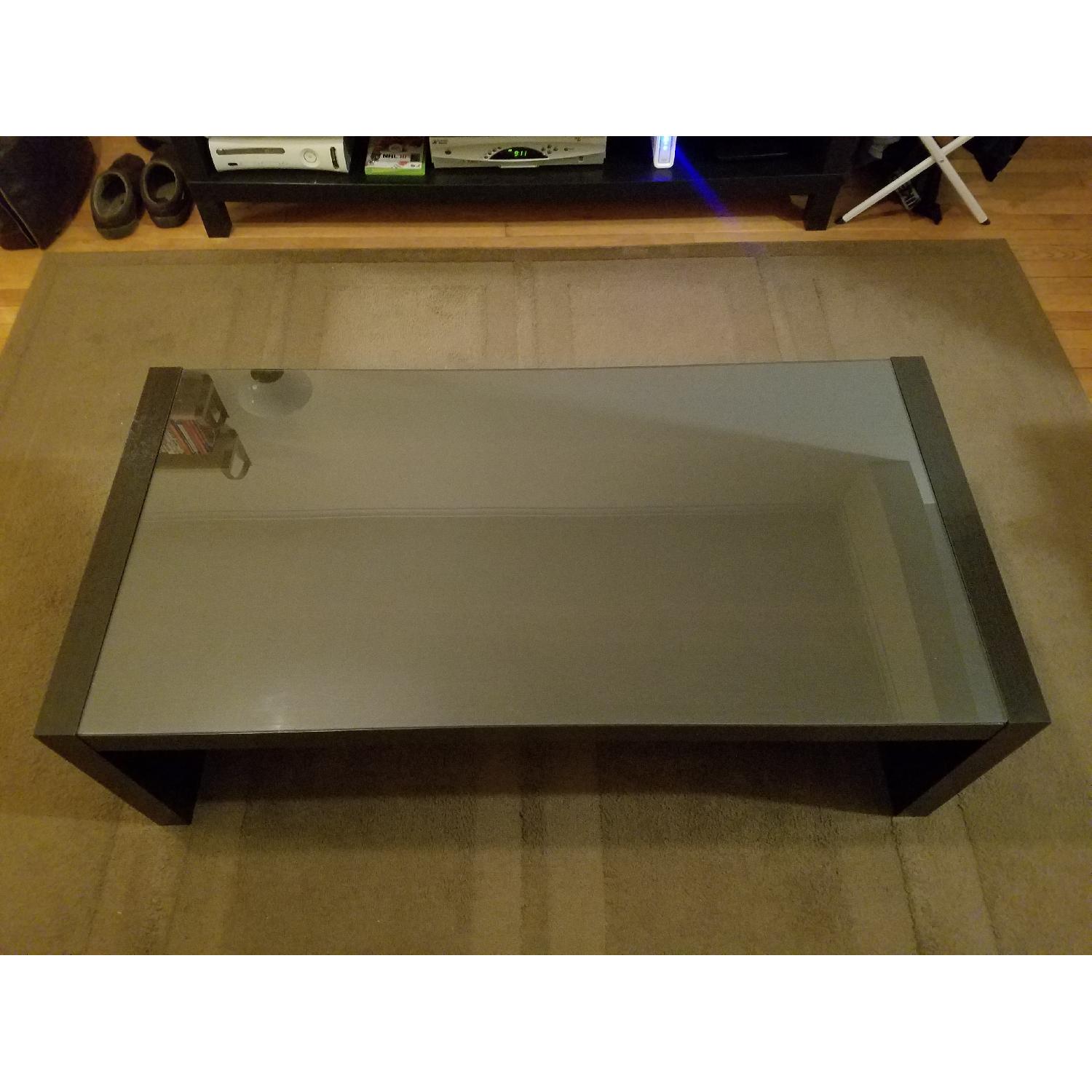 Ikea Expedit Glass-Top Coffee Table - image-1