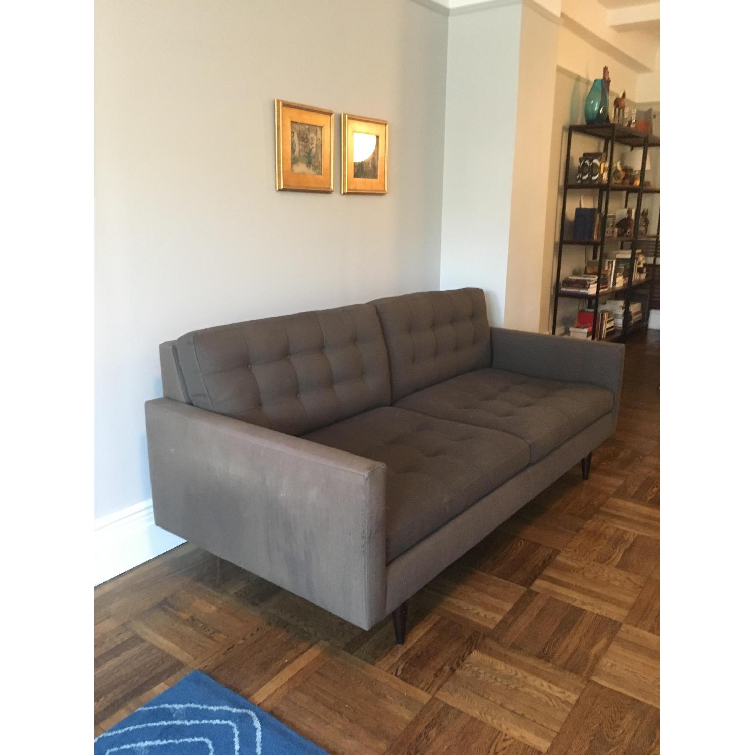 Crate & Barrel Petrie Mid Century Sofa - image-3