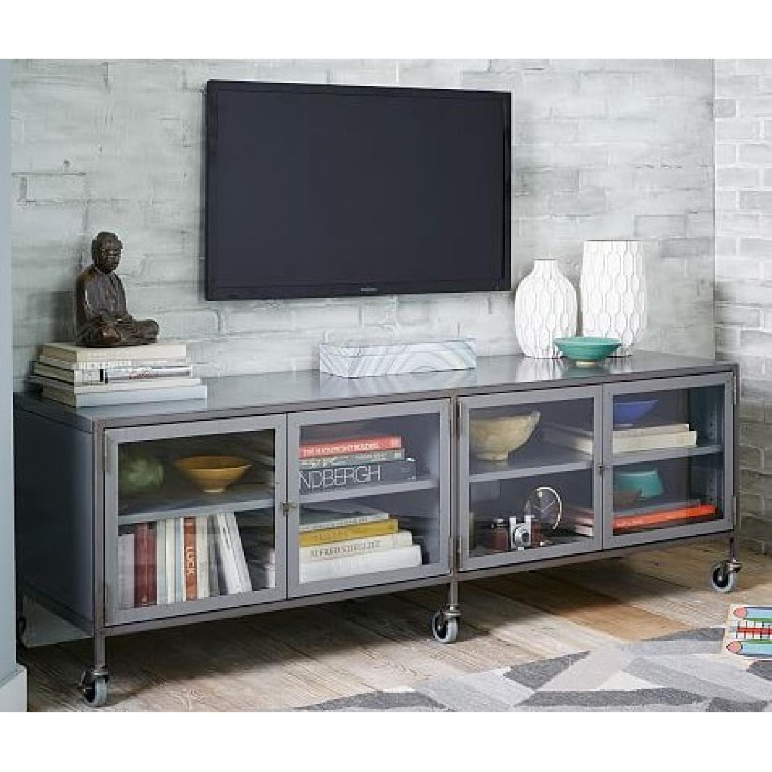 West Elm Modern Industrial Metal Media Console - image-1