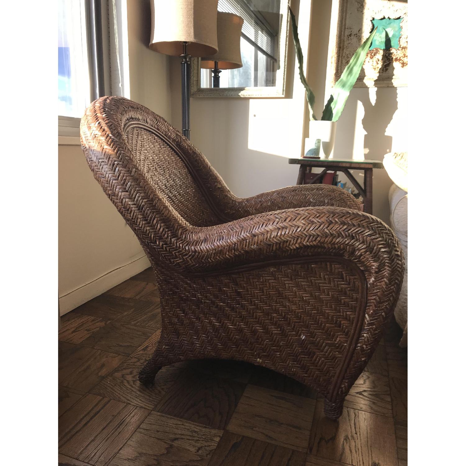 Pottery Barn Malabar Rattan Chair - image-2