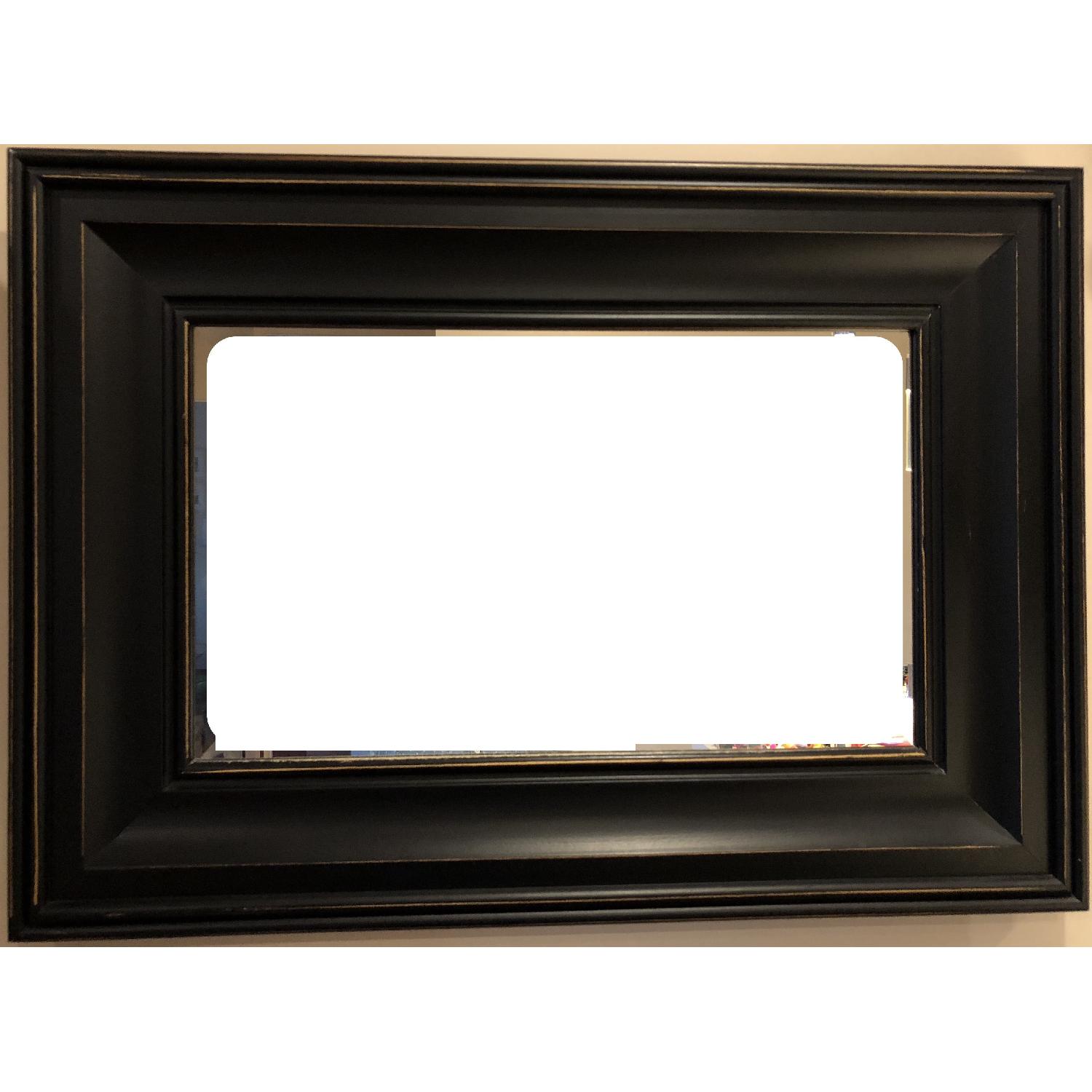 Pottery Barn Black Wood Frame Mirror - image-3