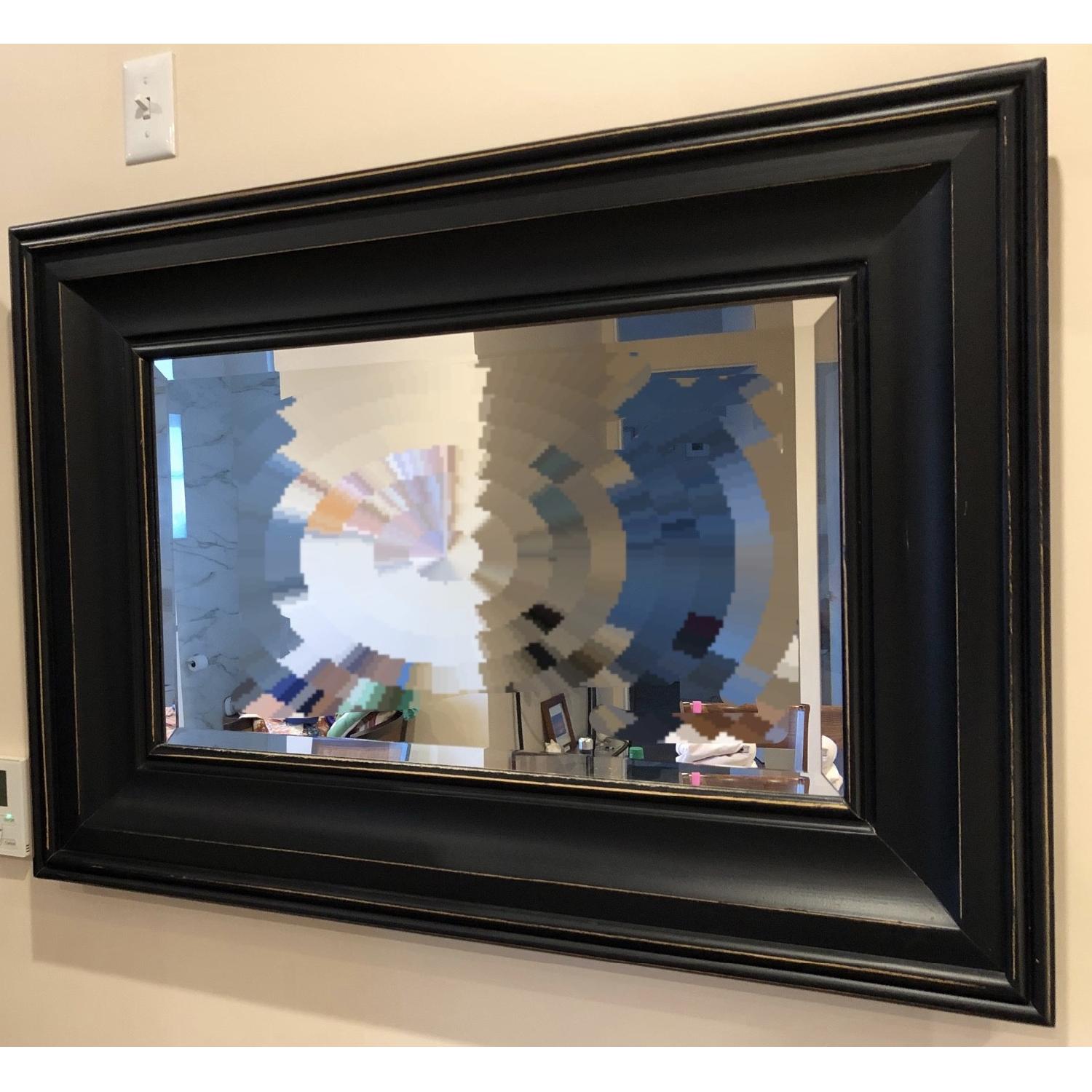 Pottery Barn Black Wood Frame Mirror - image-5