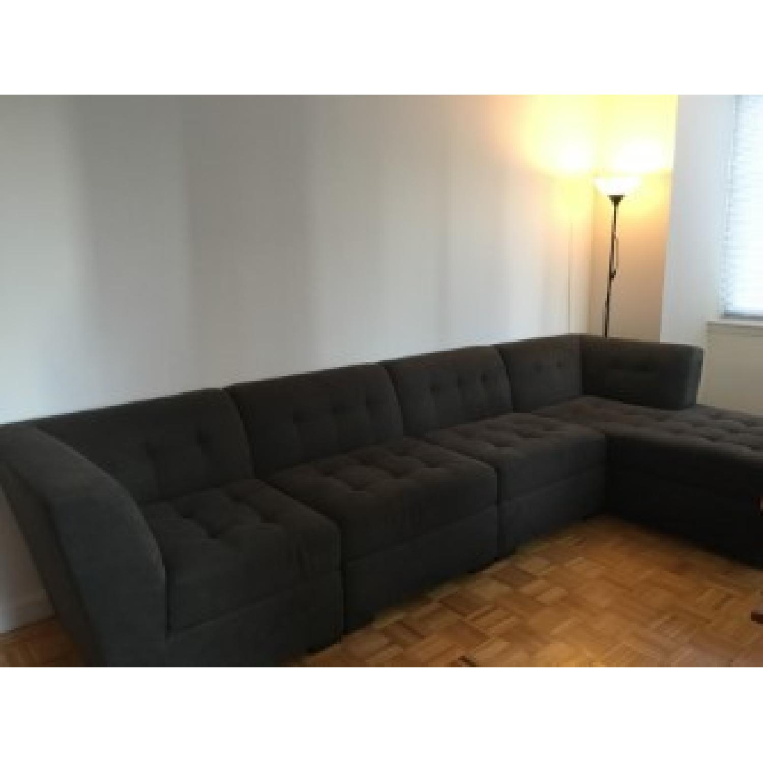 Macy's 4-Piece Modular Sectional Sofa w/ Chaise - image-2