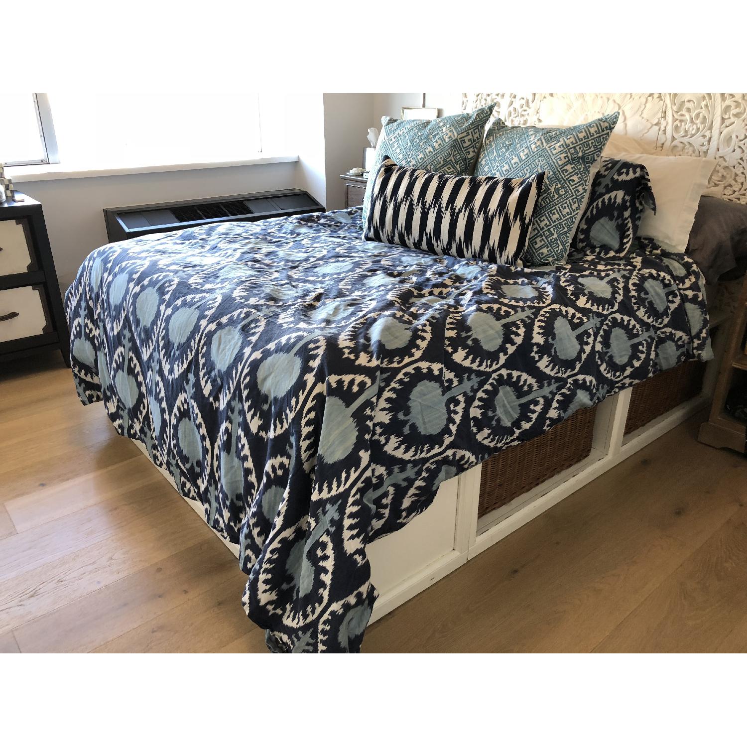 Pottery Barn Stratton Storage Platform Bed with Baskets - image-1