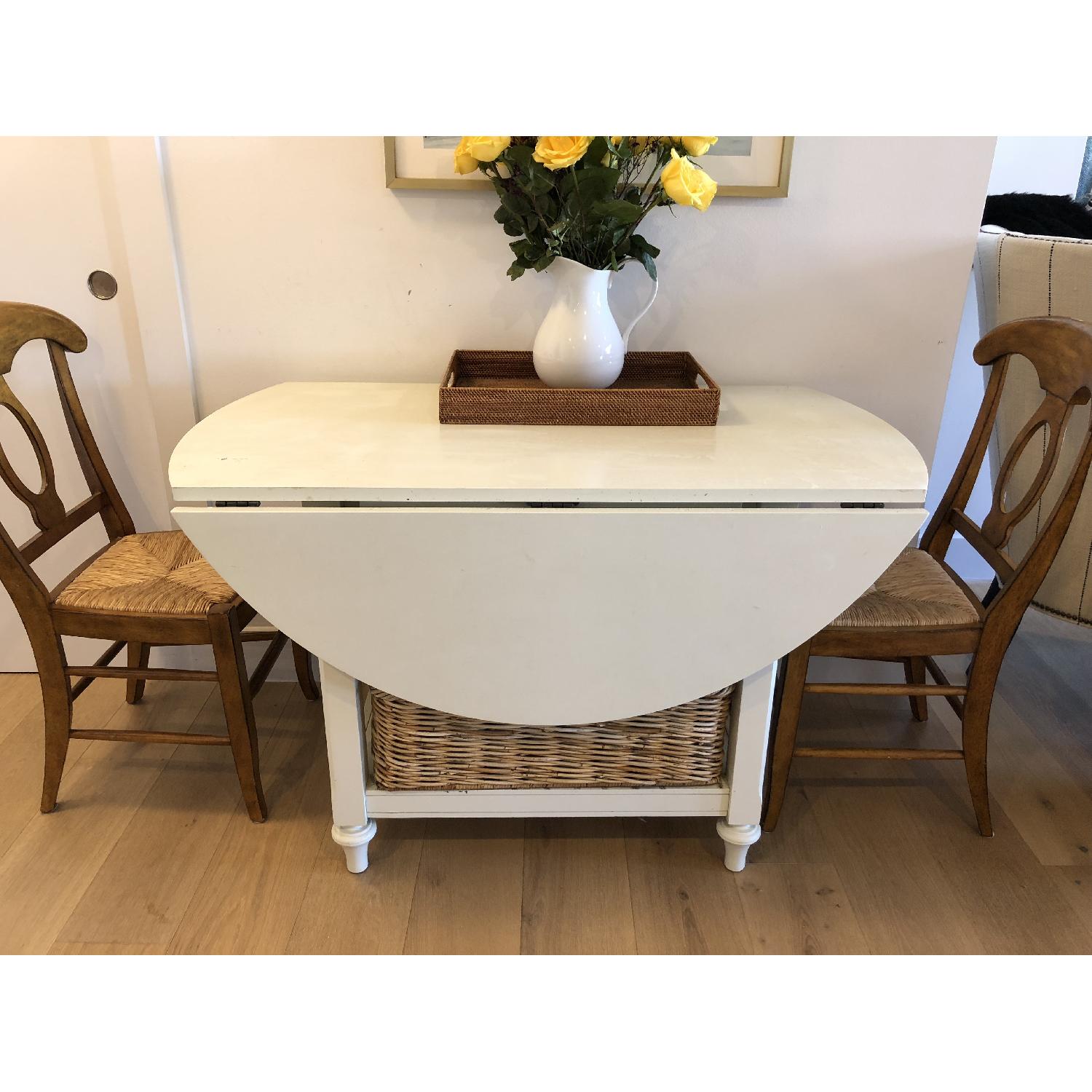 Pottery Barn Shayne Drop Leaf Kitchen Table - image-1