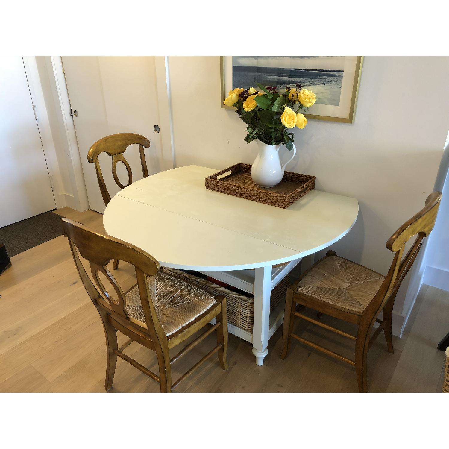 Pottery Barn Shayne Drop Leaf Kitchen Table - image-2