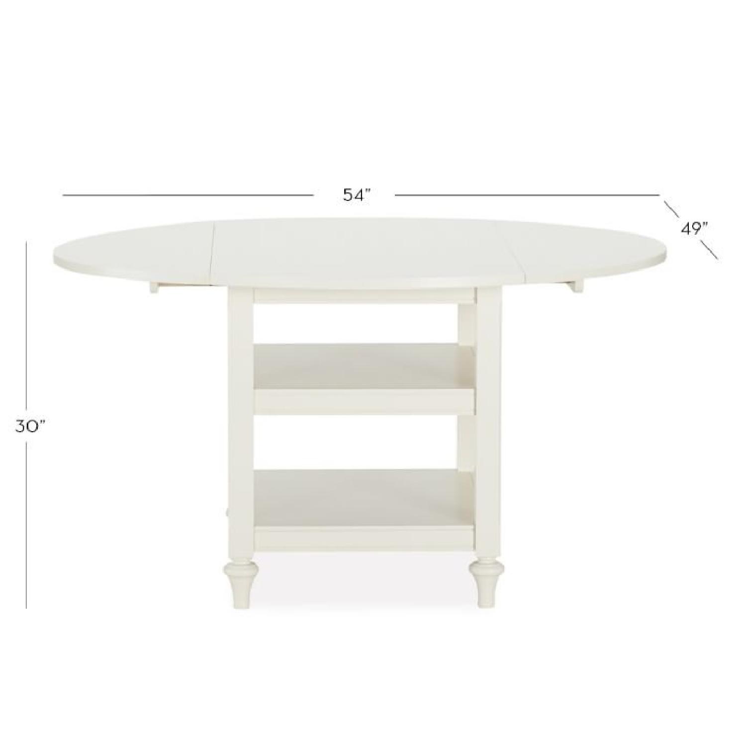 Pottery Barn Shayne Drop Leaf Kitchen Table - image-5