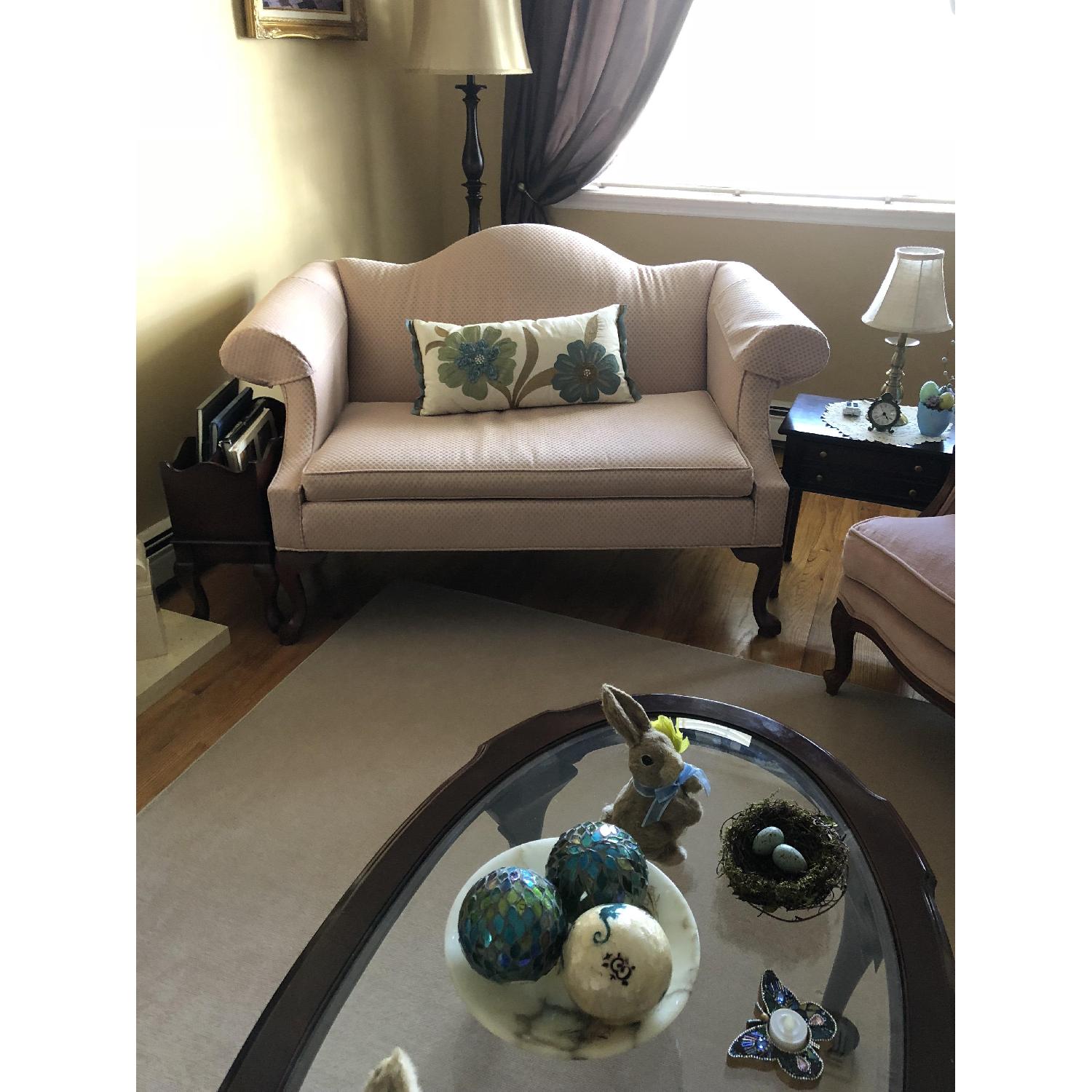 Ethan Allen Fabric Loveseat - image-2