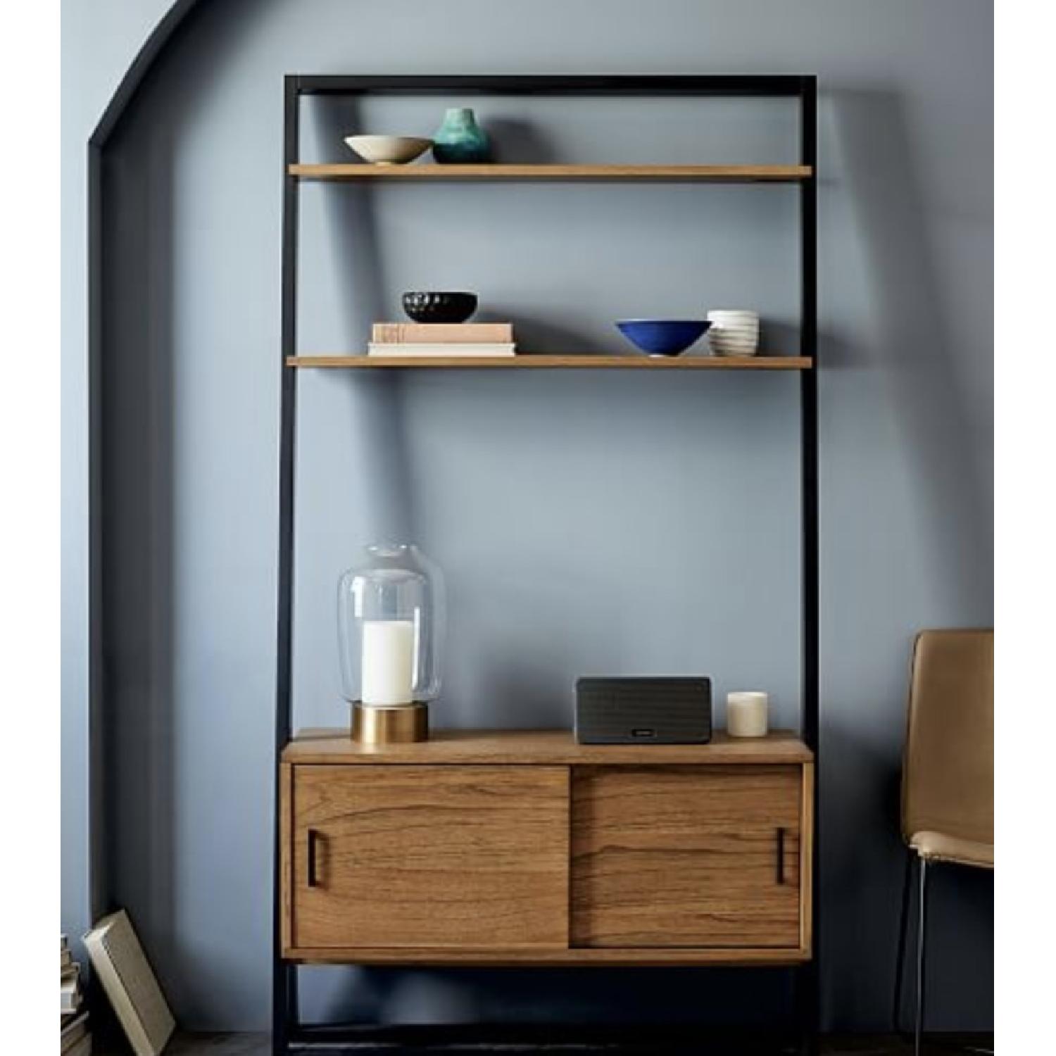 West Elm Ladder Shelf Media Console - image-1